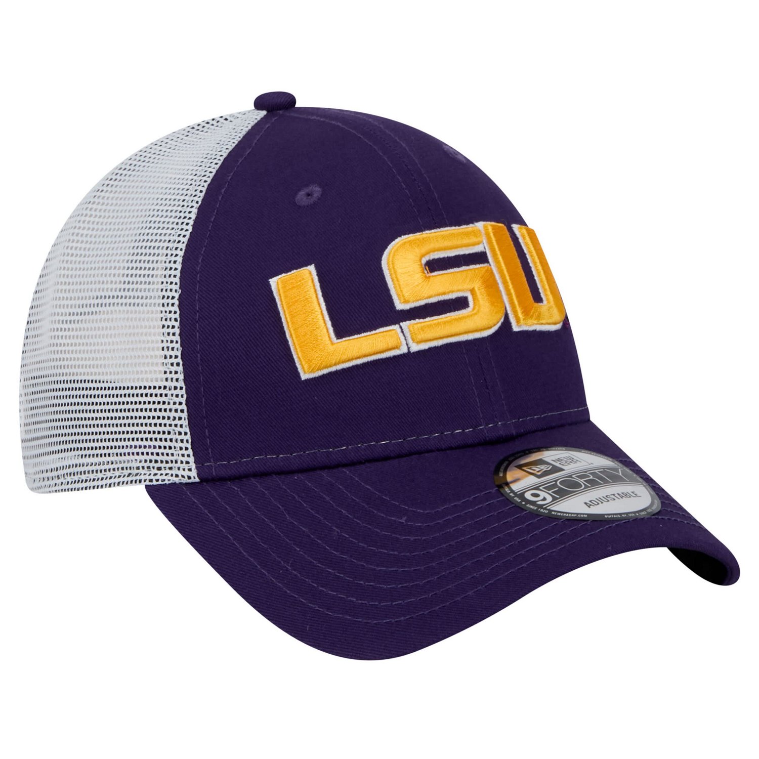 New Era LSU Tigers Trucker 9FORTY Adjustable Hat