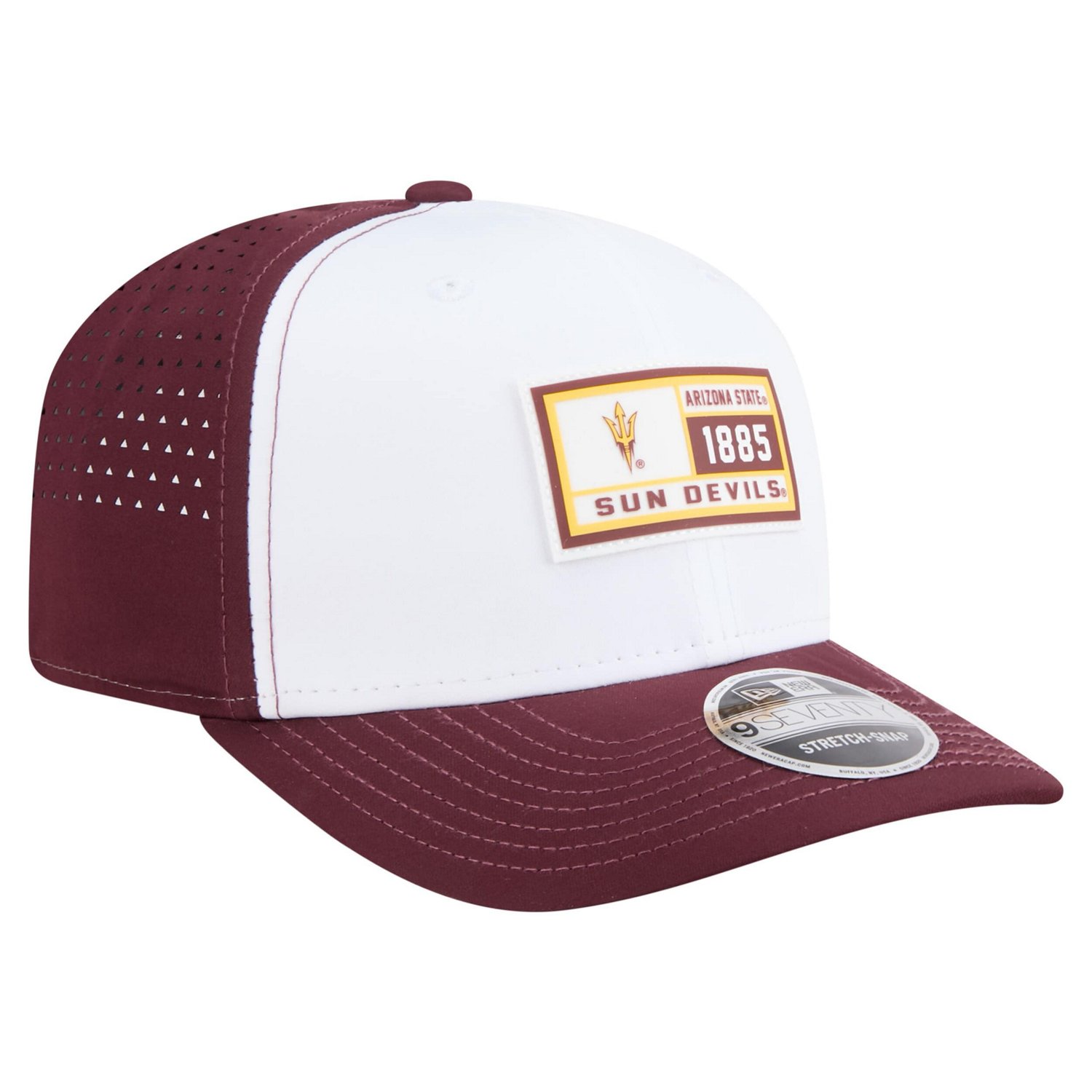 New Era Maroon Arizona State Sun Devils Perforated Patched 9SEVENTY Adjustable Hat - view number 3