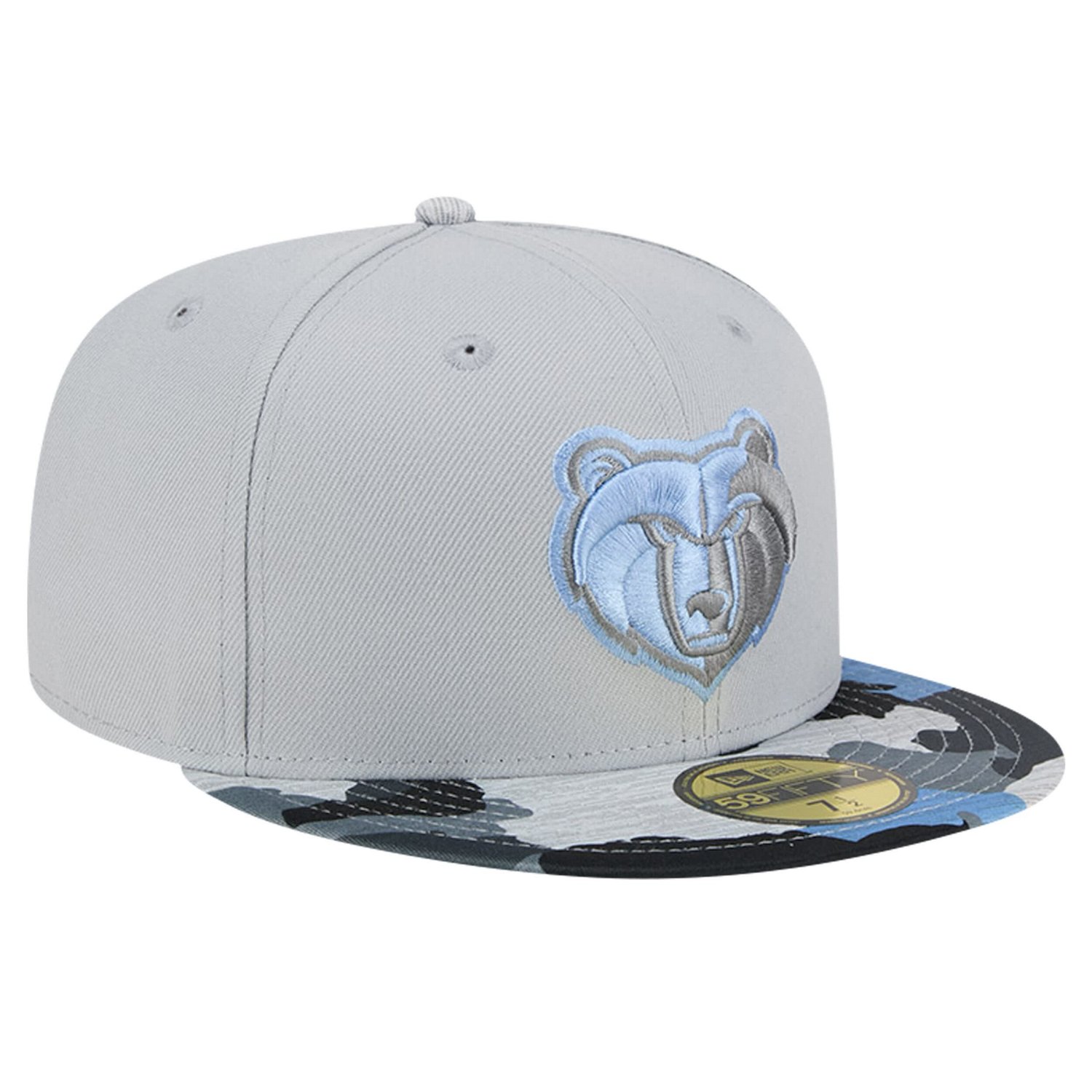 New Era Memphis Grizzlies Active Color Camo Visor 59FIFTY Fitted Hat - view number 3