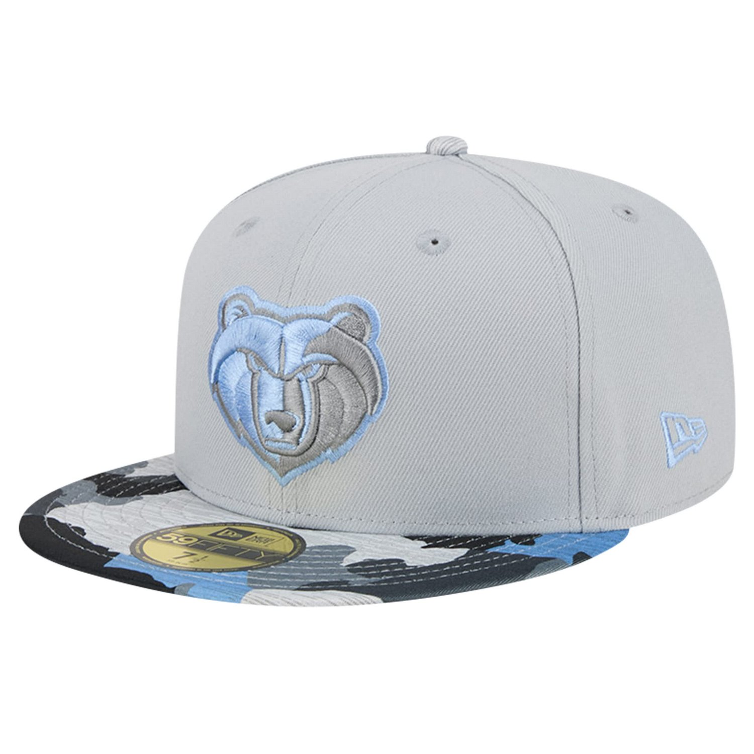 New Era Memphis Grizzlies Active Color Camo Visor 59FIFTY Fitted Hat