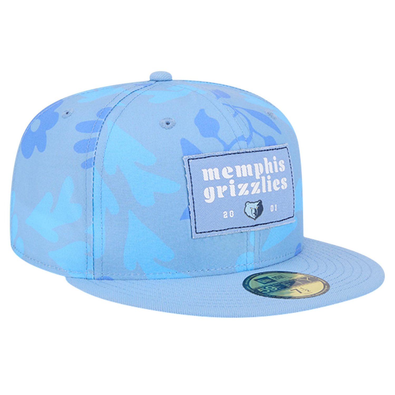 New Era Memphis Grizzlies Palm Fronds 2-Tone 59FIFTY Fitted Hat                                                                  - view number 3