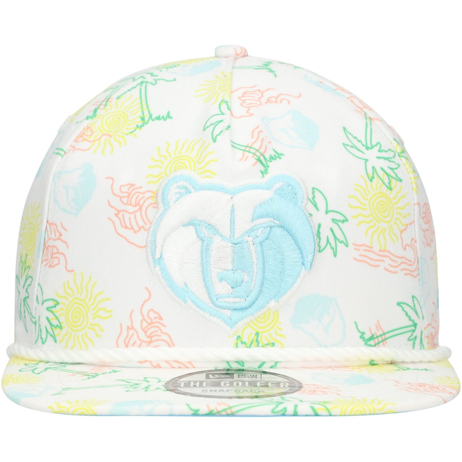 New Era Memphis Grizzlies Palm Trees and Waves Golfer Adjustable Hat                                                             - view number 2