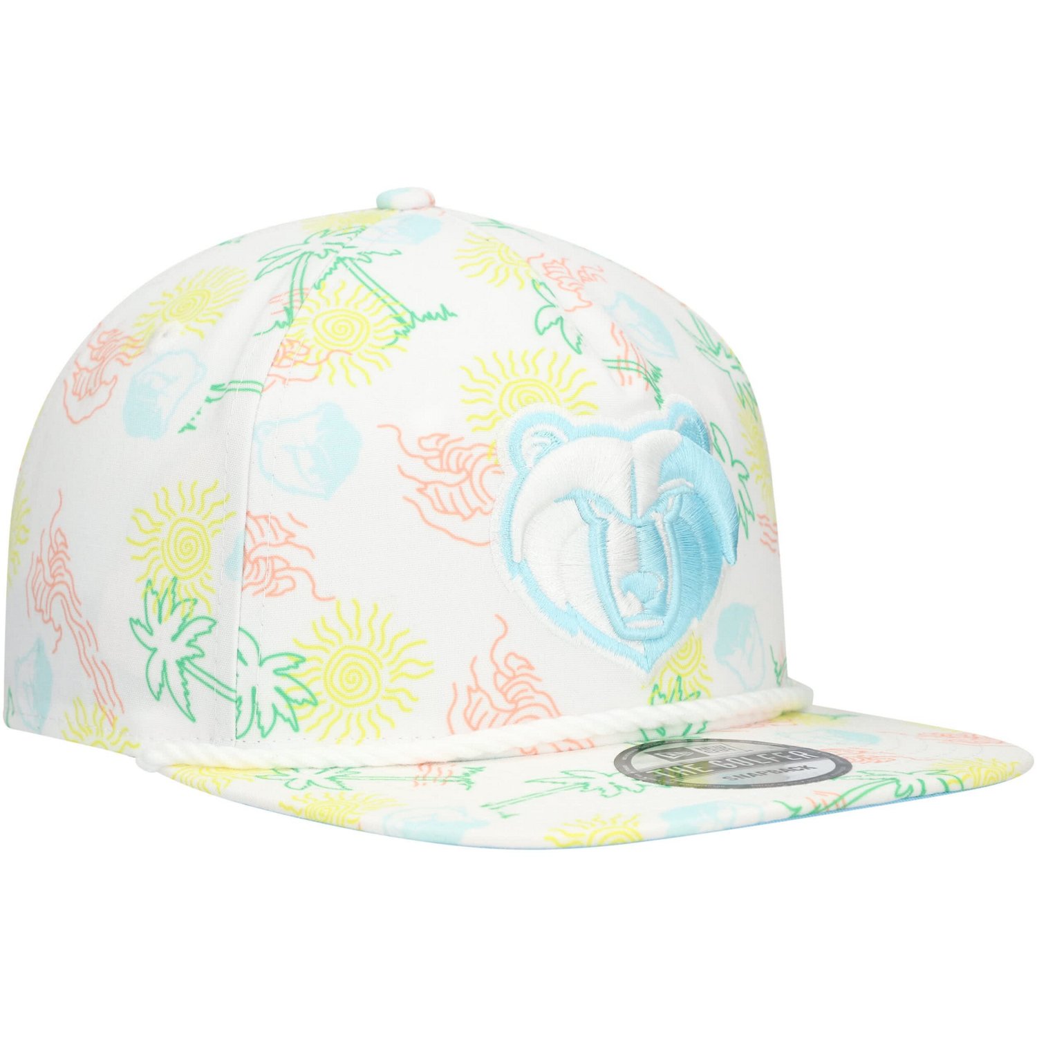 New Era Memphis Grizzlies Palm Trees and Waves Golfer Adjustable Hat                                                             - view number 3