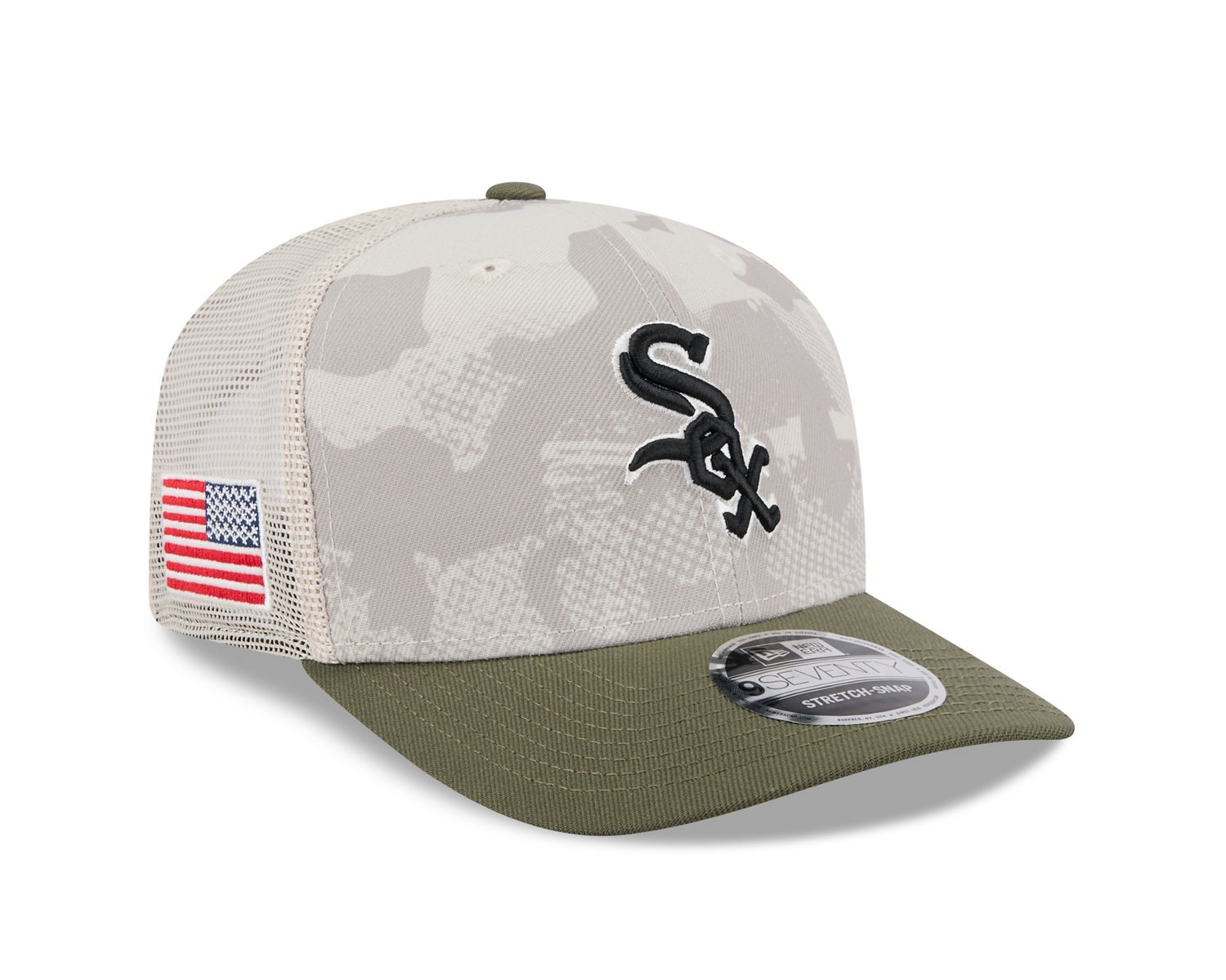 New Era Men's Chicago White Sox  2025 Armed Forces Day Stretch Snap 9SEVENTY - view number 4