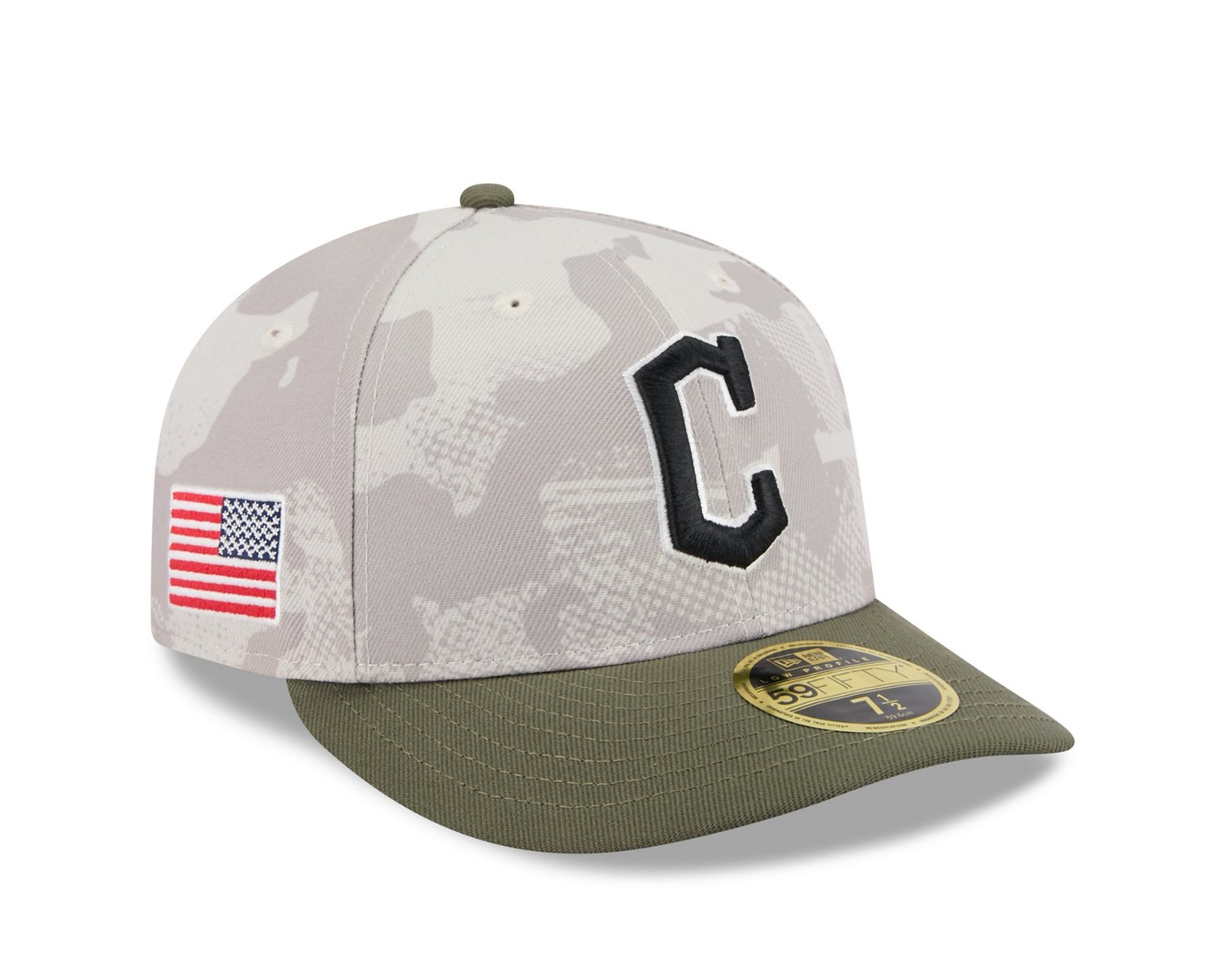 New Era Men's Cleveland Guardians  2025 Armed Forces Day Low Profile 59FIFTY - view number 4
