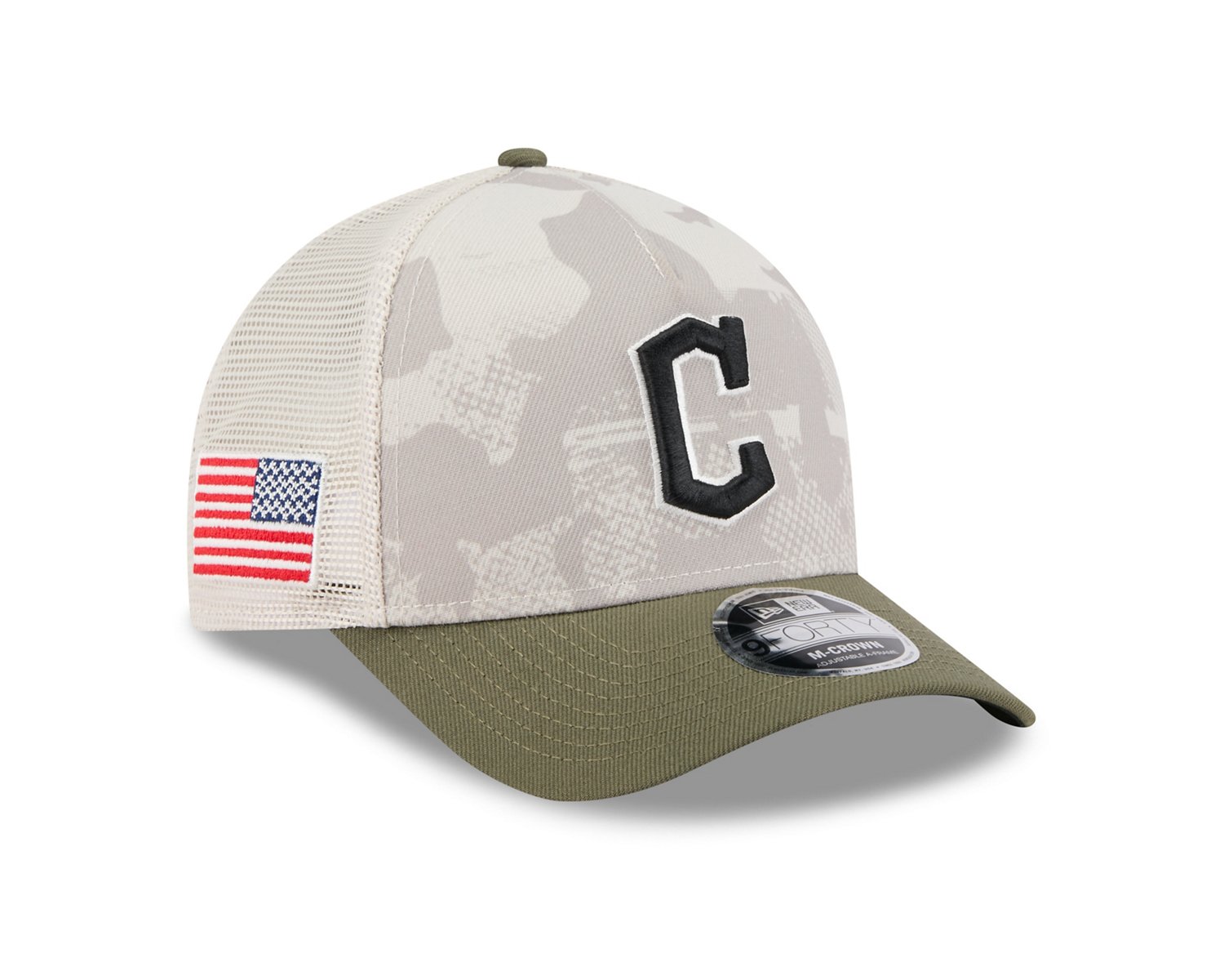 New Era Men's Cleveland Guardians  2025 Armed Forces Day M-Crown 9FORTY A-Frame - view number 4