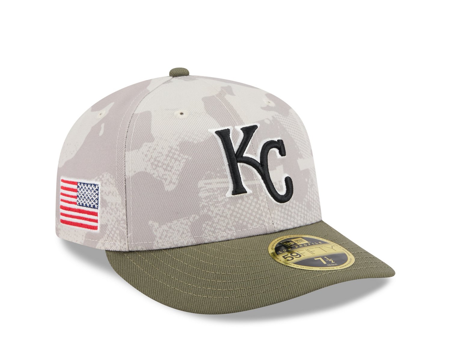 New Era Men's Kansas City Royals  2025 Armed Forces Day Low Profile 59FIFTY - view number 4