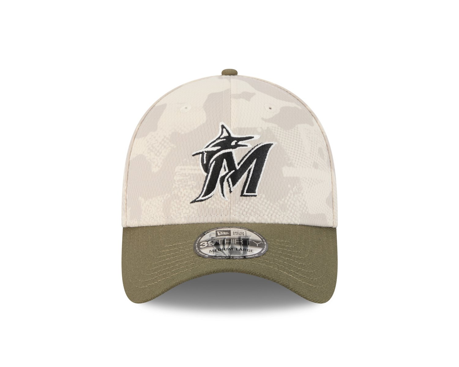 New Era Men's Miami Marlins  2025 Armed Forces Day 39THIRTY - view number 3