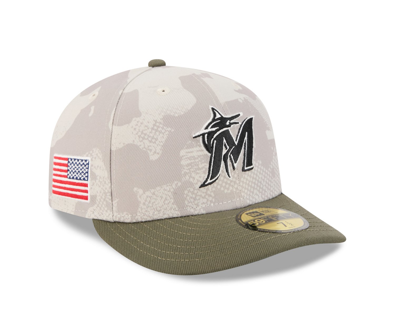 New Era Men's Miami Marlins  2025 Armed Forces Day 59FIFTY - view number 4