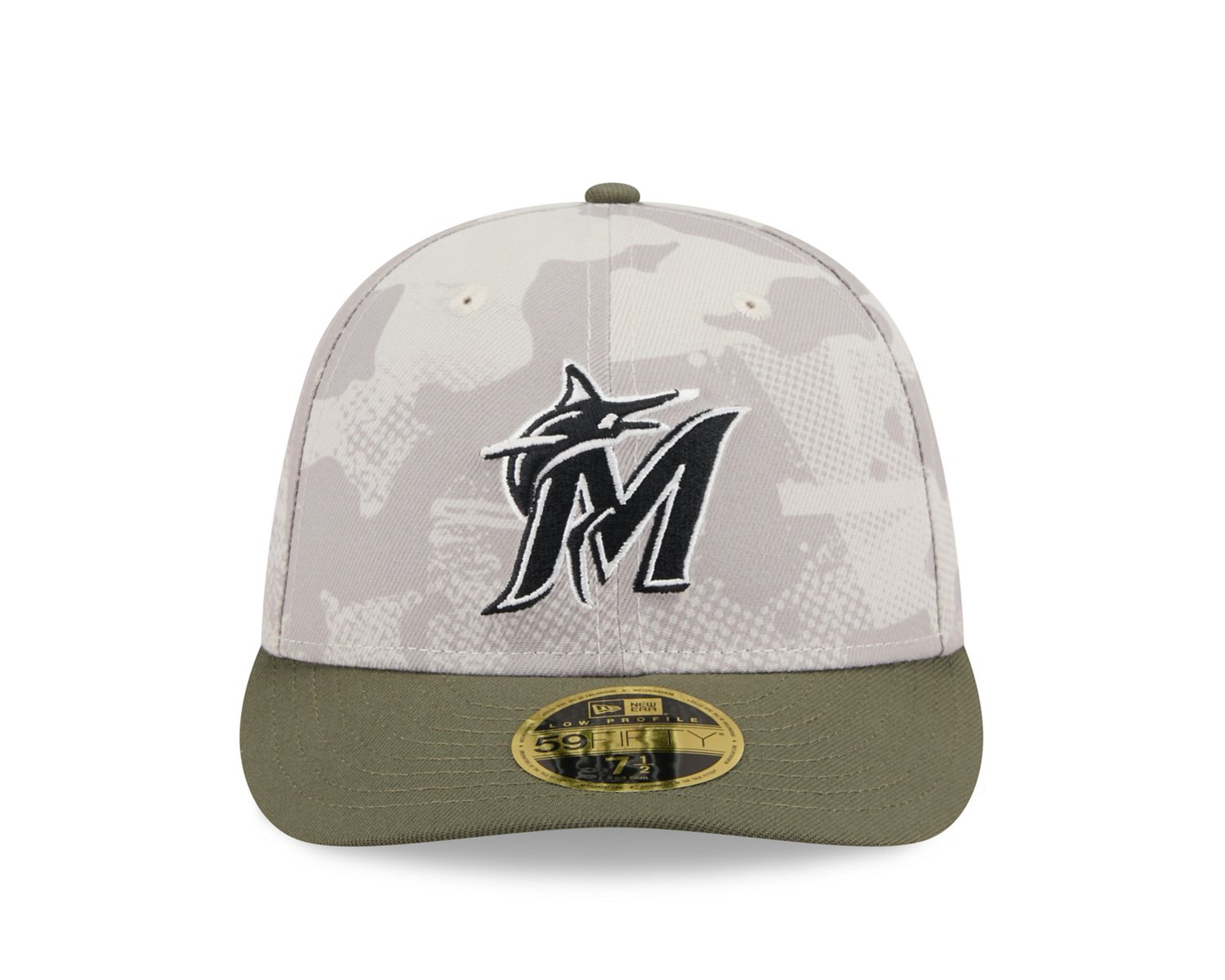New Era Men's Miami Marlins  2025 Armed Forces Day Low Profile 59FIFTY - view number 3