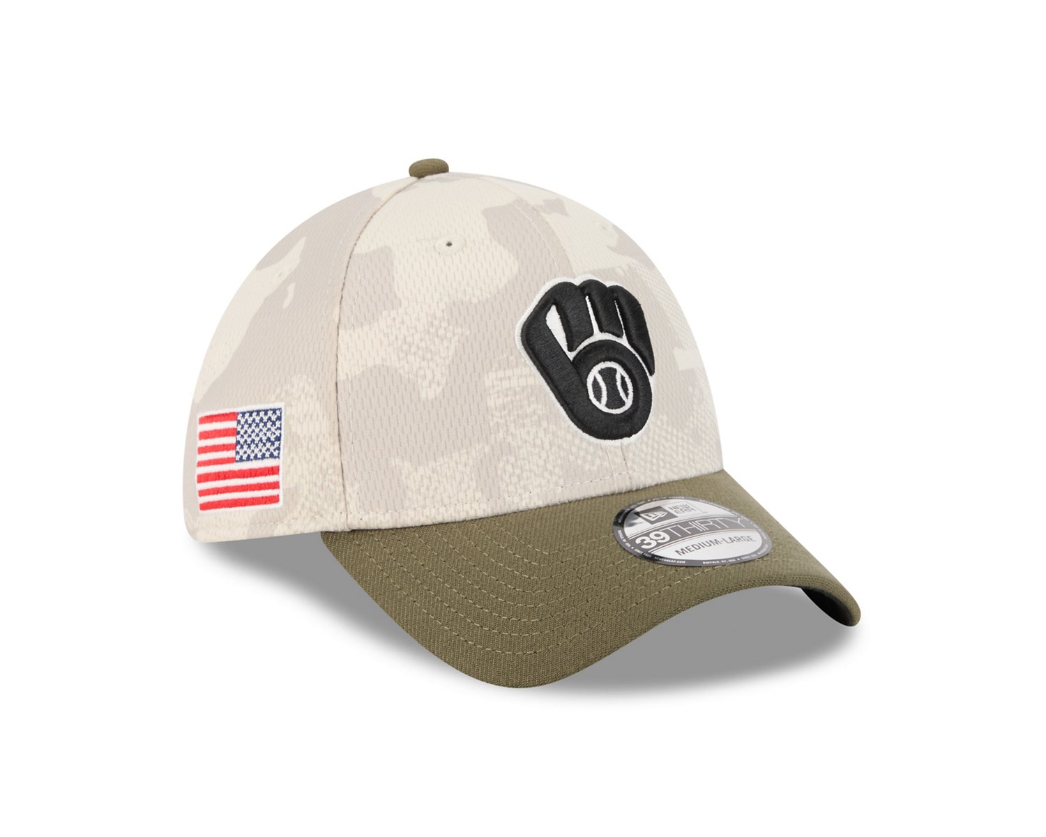 New Era Men's Milwaukee Brewers  2025 Armed Forces Day 39THIRTY - view number 4