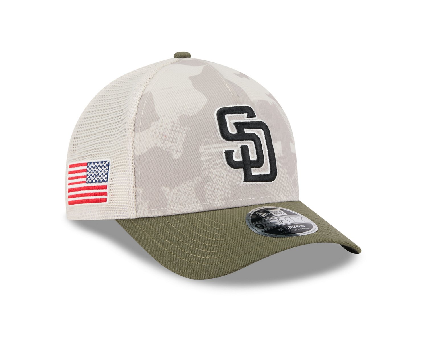 New Era Men's San Diego Padres  2025 Armed Forces Day M-Crown 9FORTY A-Frame - view number 4
