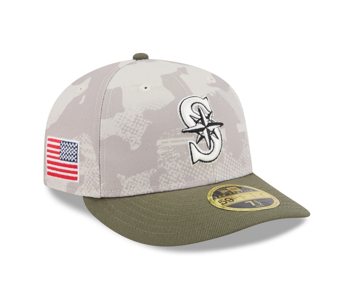 New Era Men's Seattle Mariners  2025 Armed Forces Day Low Profile 59FIFTY - view number 4