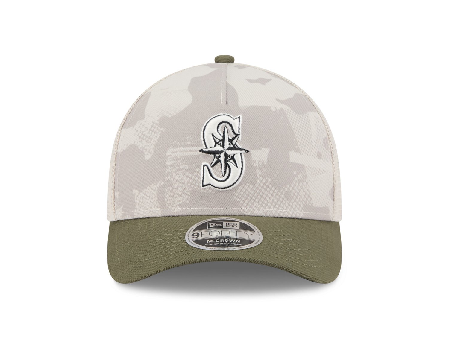 New Era Men's Seattle Mariners  2025 Armed Forces Day M-Crown 9FORTY A-Frame - view number 3