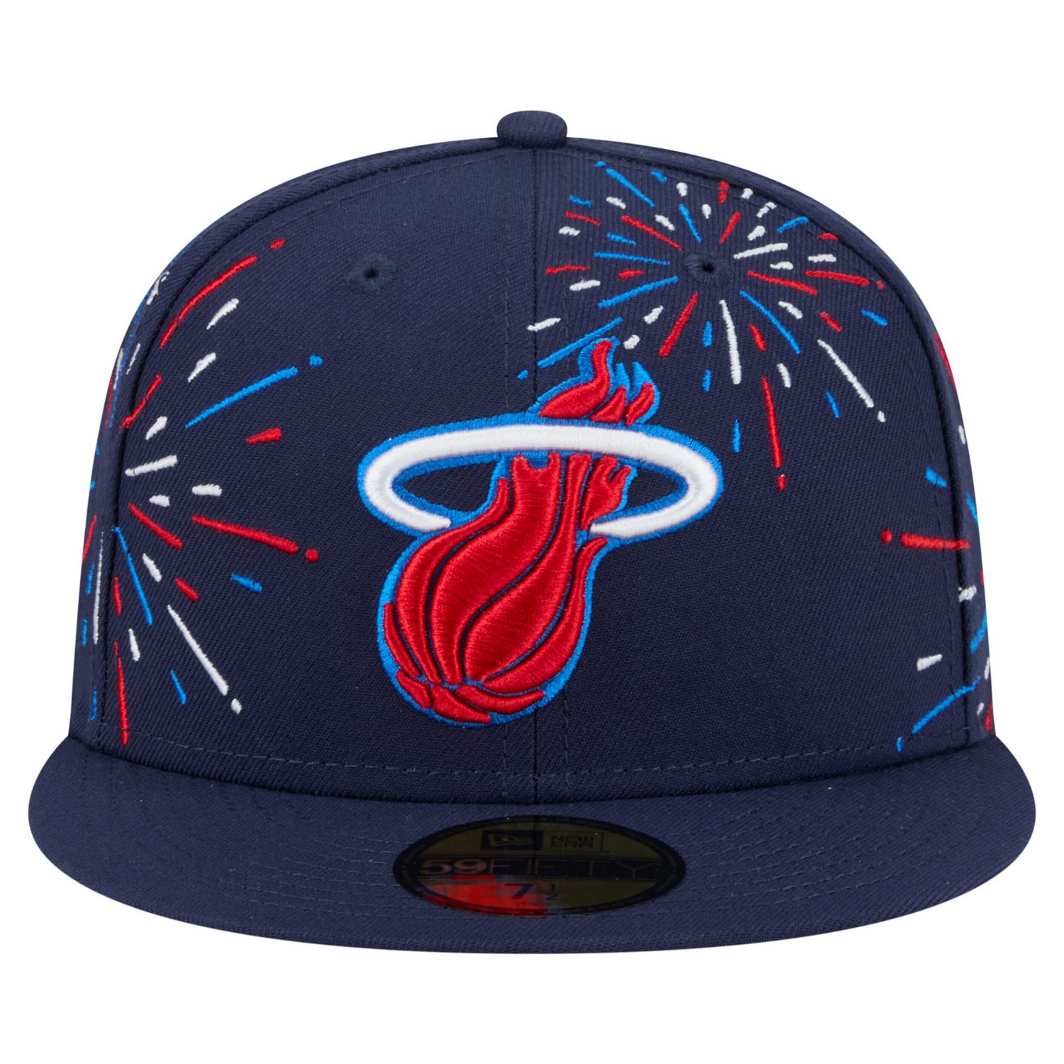 New Era Miami Heat Americana Fireworks 59FIFTY Fitted Hat - view number 2