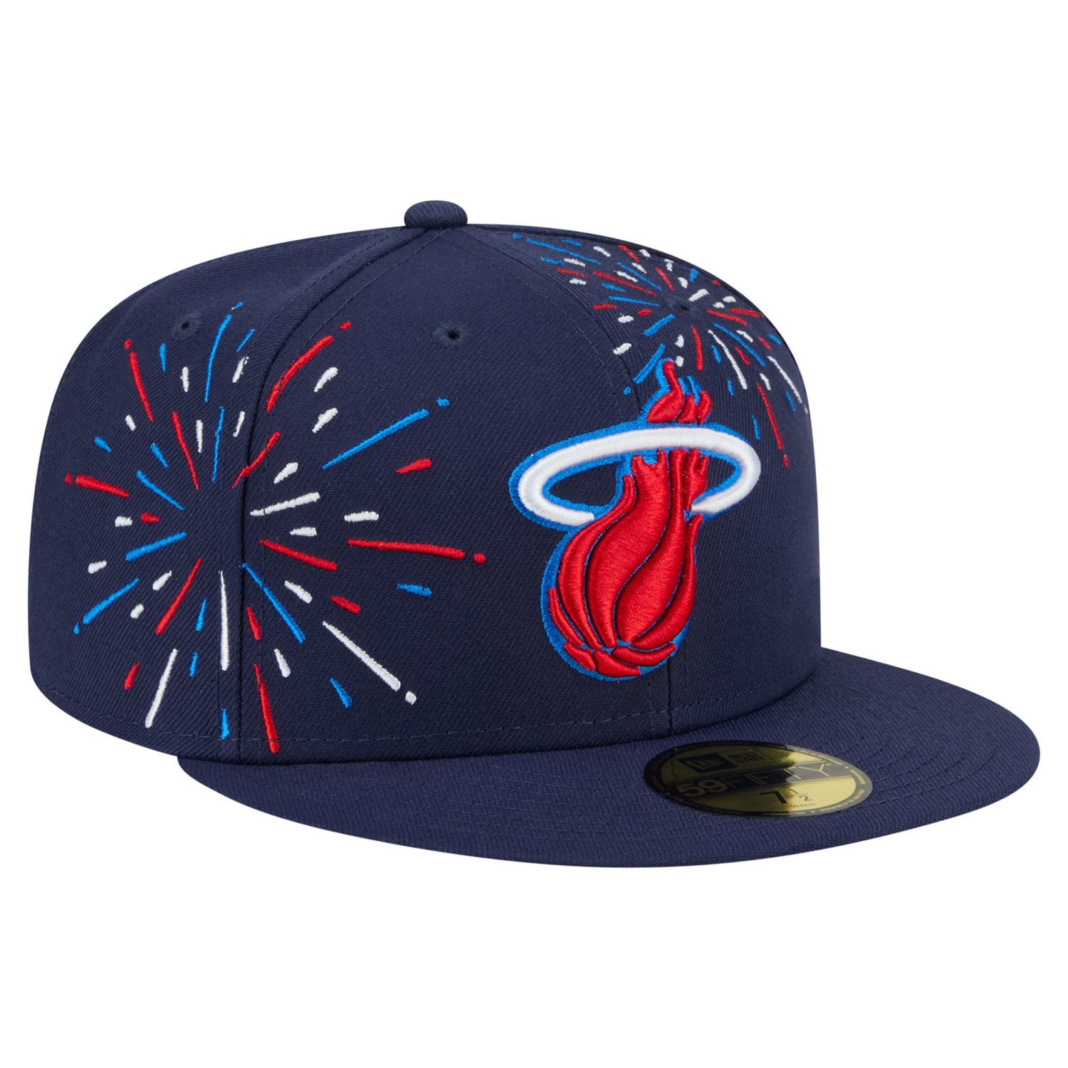 New Era Miami Heat Americana Fireworks 59FIFTY Fitted Hat - view number 3