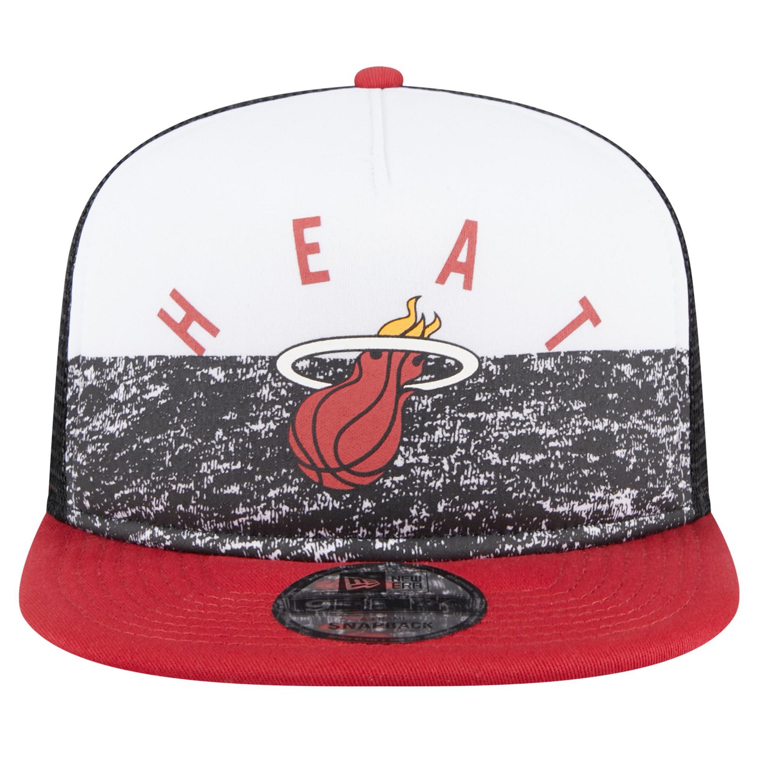 New Era Miami Heat Arch A-Frame Trucker 9FIFTY Snapback Hat - view number 2