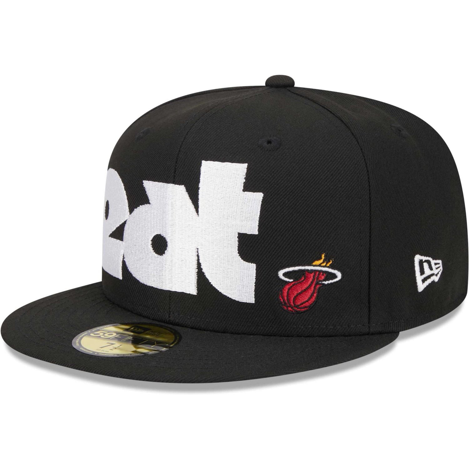 New Era Miami Heat Checkerboard UV 59FIFTY Fitted Hat                                                                            - view number 3
