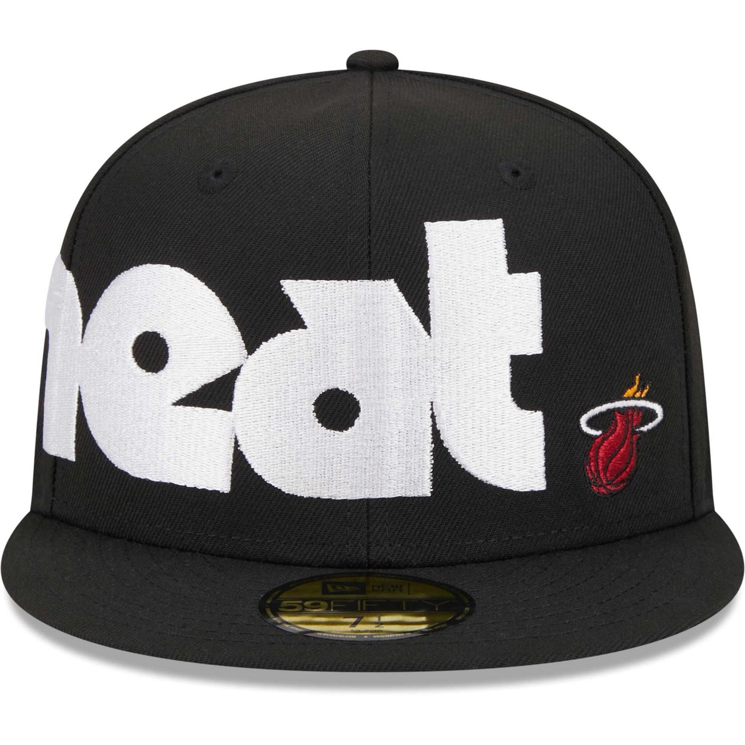 New Era Miami Heat Checkerboard UV 59FIFTY Fitted Hat                                                                            - view number 2
