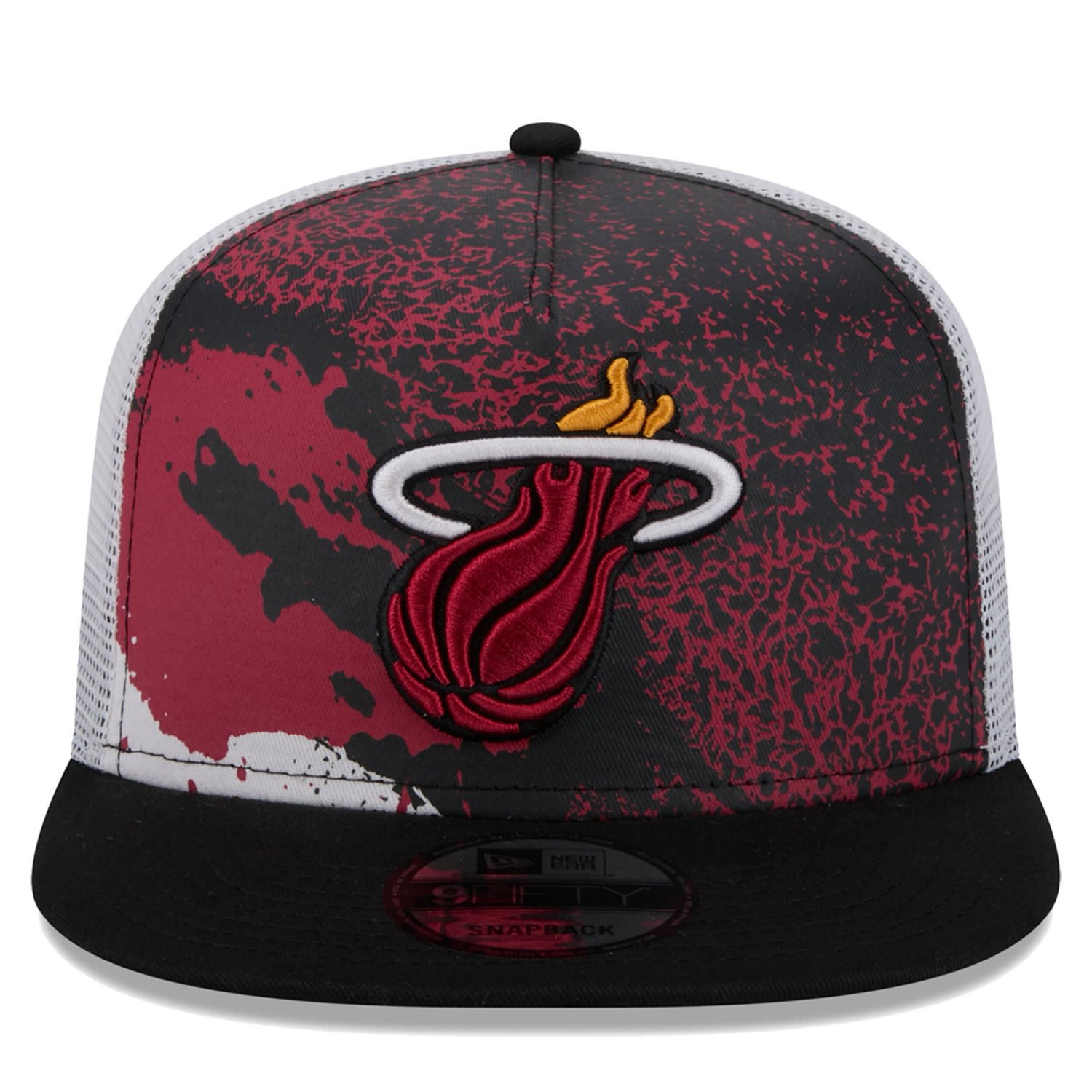New Era Miami Heat Court Sport Speckle 9FIFTY Snapback Hat
