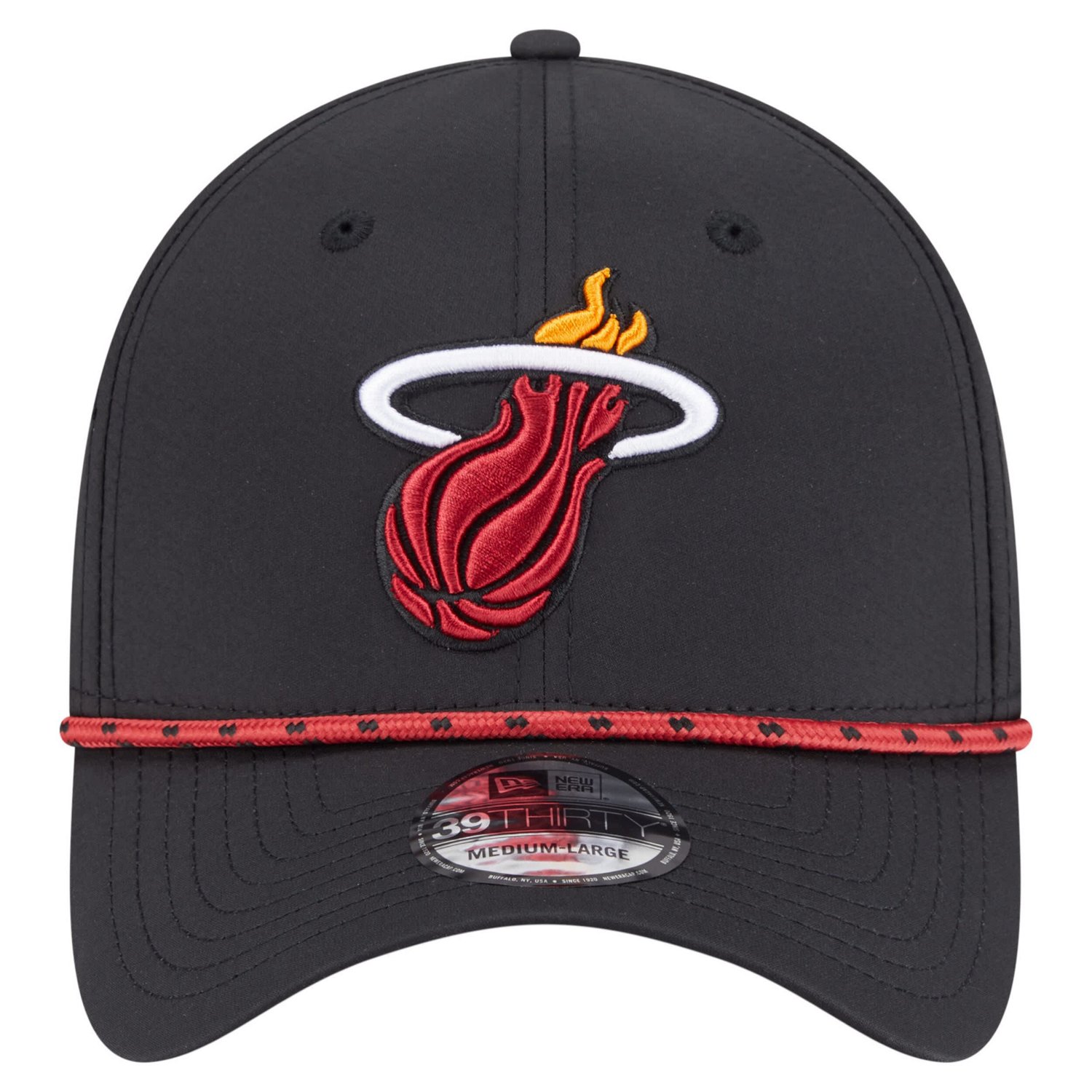 New Era Miami Heat Featherweight Poly Rope Flex 39Thirty Hat - view number 2