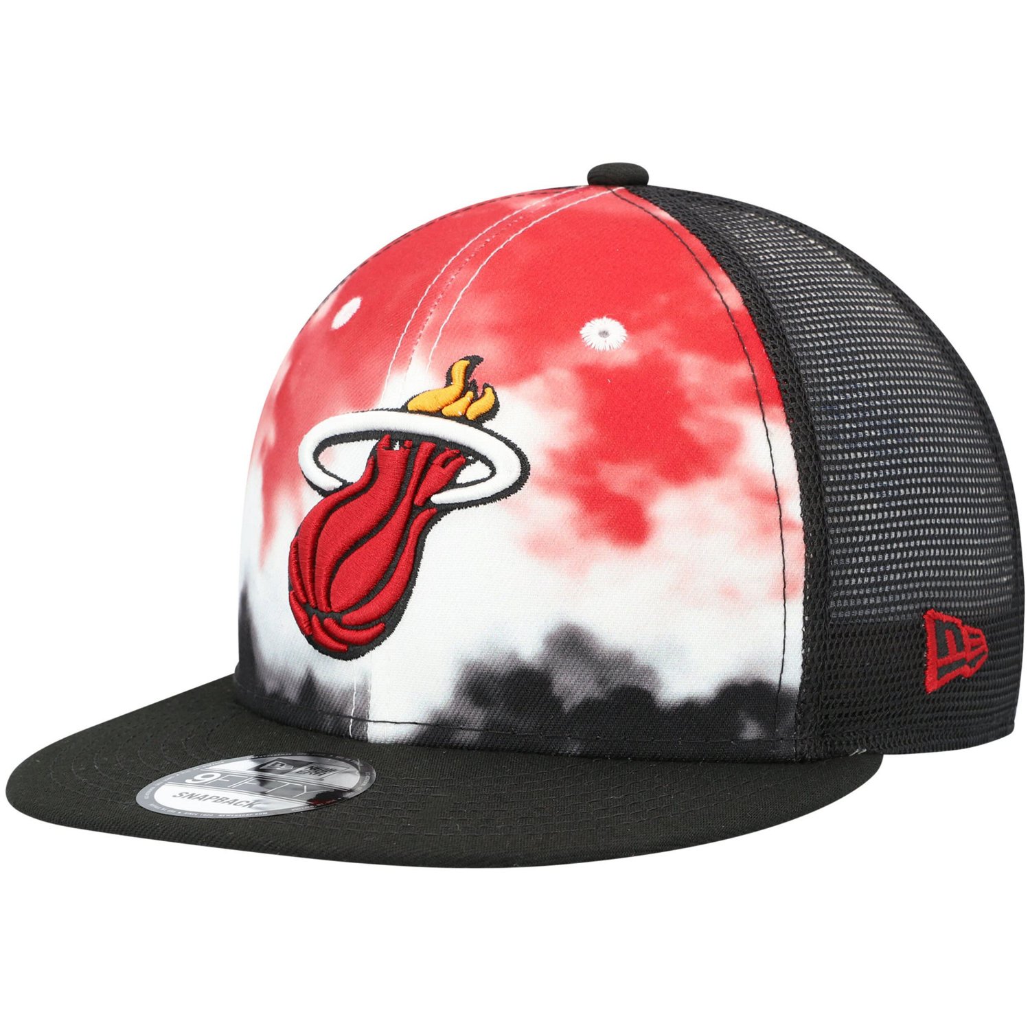 New Era Miami Heat Hazy Trucker 9FIFTY Snapback Hat                                                                              - view number 1