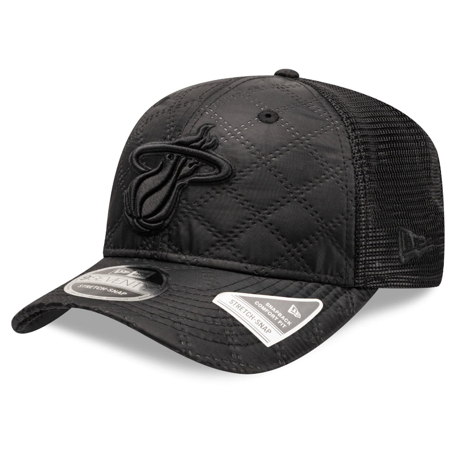 New Era Miami Heat Quilted 9SEVENTY Trucker Adjustable Hat - view number 1