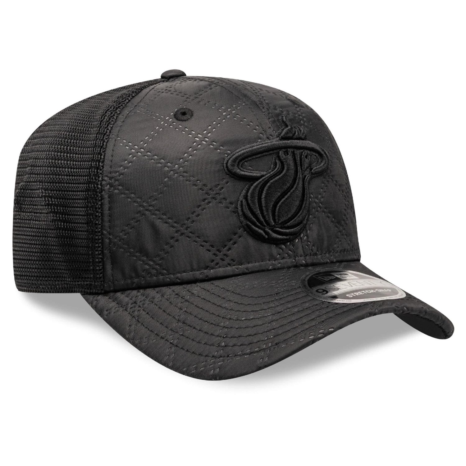 New Era Miami Heat Quilted 9SEVENTY Trucker Adjustable Hat - view number 3