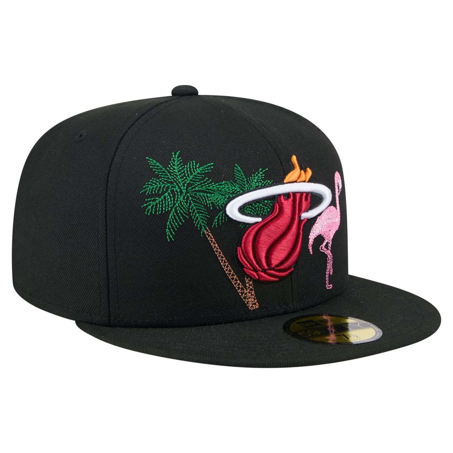 New Era Miami Heat State Stitch 59FIFTY Fitted Hat - view number 3