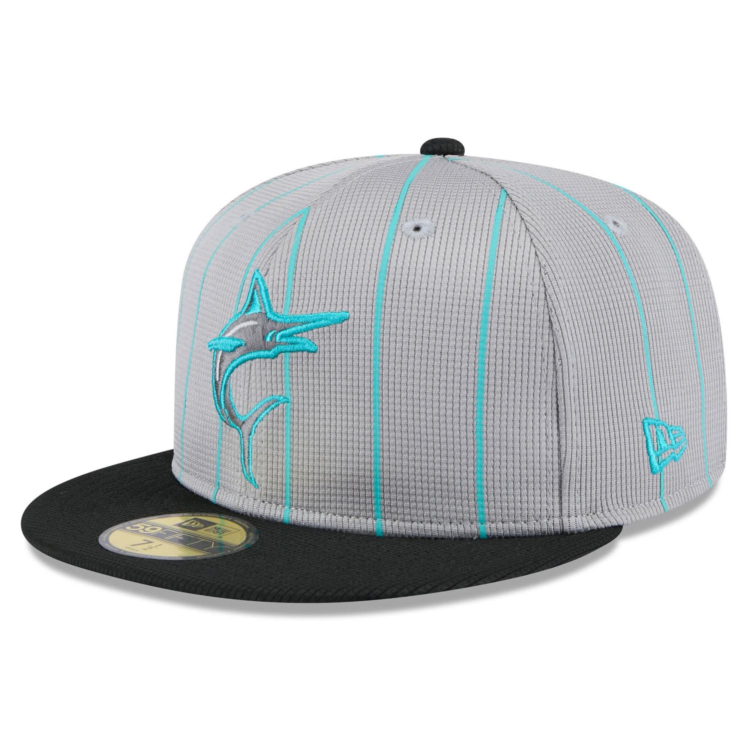 New Era Miami Marlins 2025 Batting Practice 59FIFTY Fitted Hat