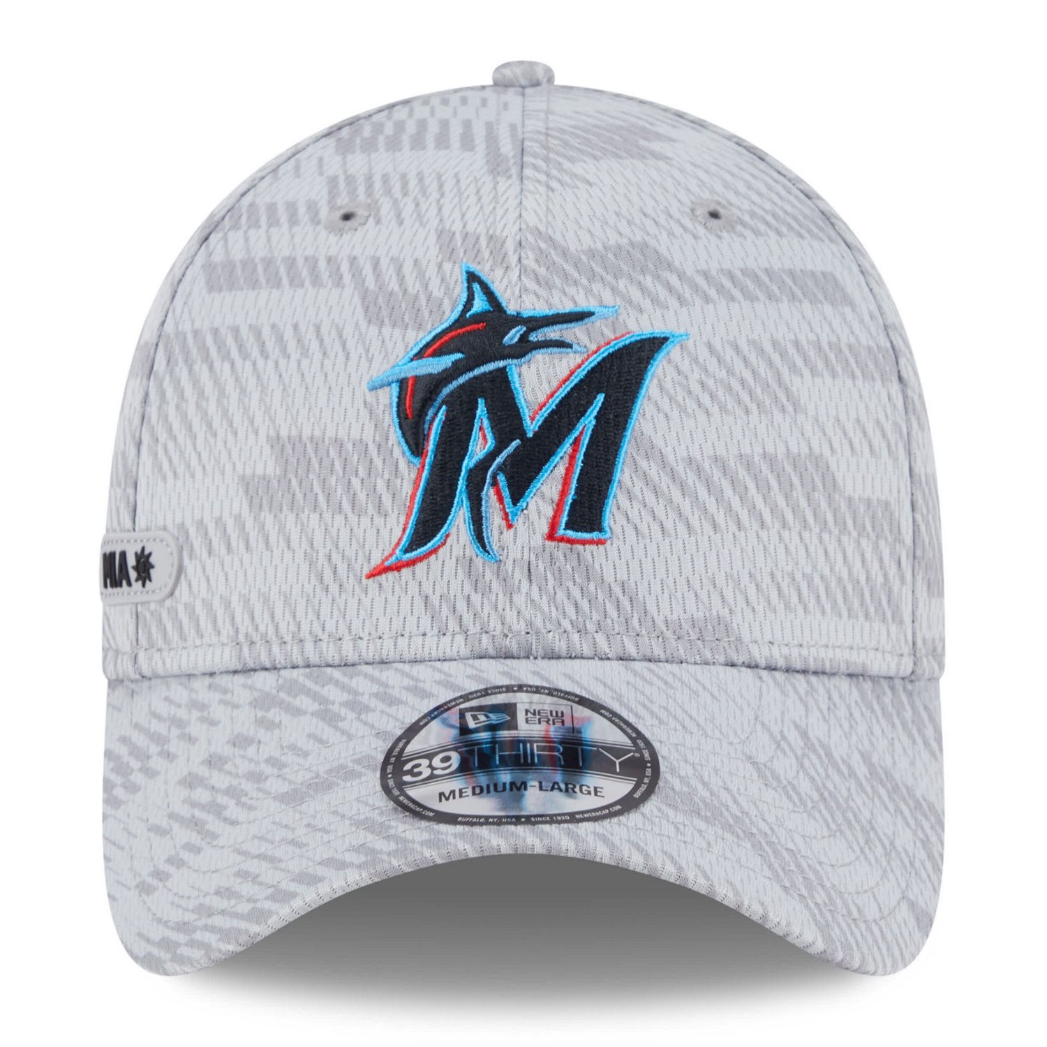 New Era Miami Marlins 2025 MLB Clubhouse 39THIRTY Flex Hat