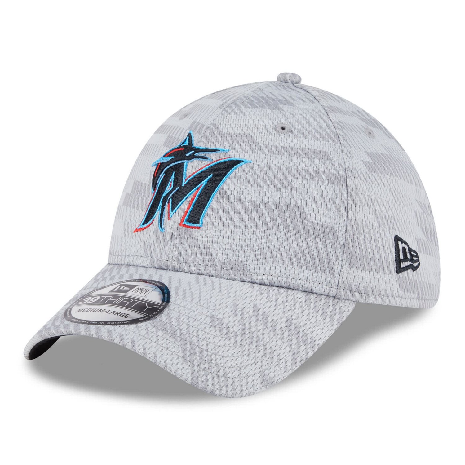 New Era Miami Marlins 2025 MLB Clubhouse 39THIRTY Flex Hat - view number 3