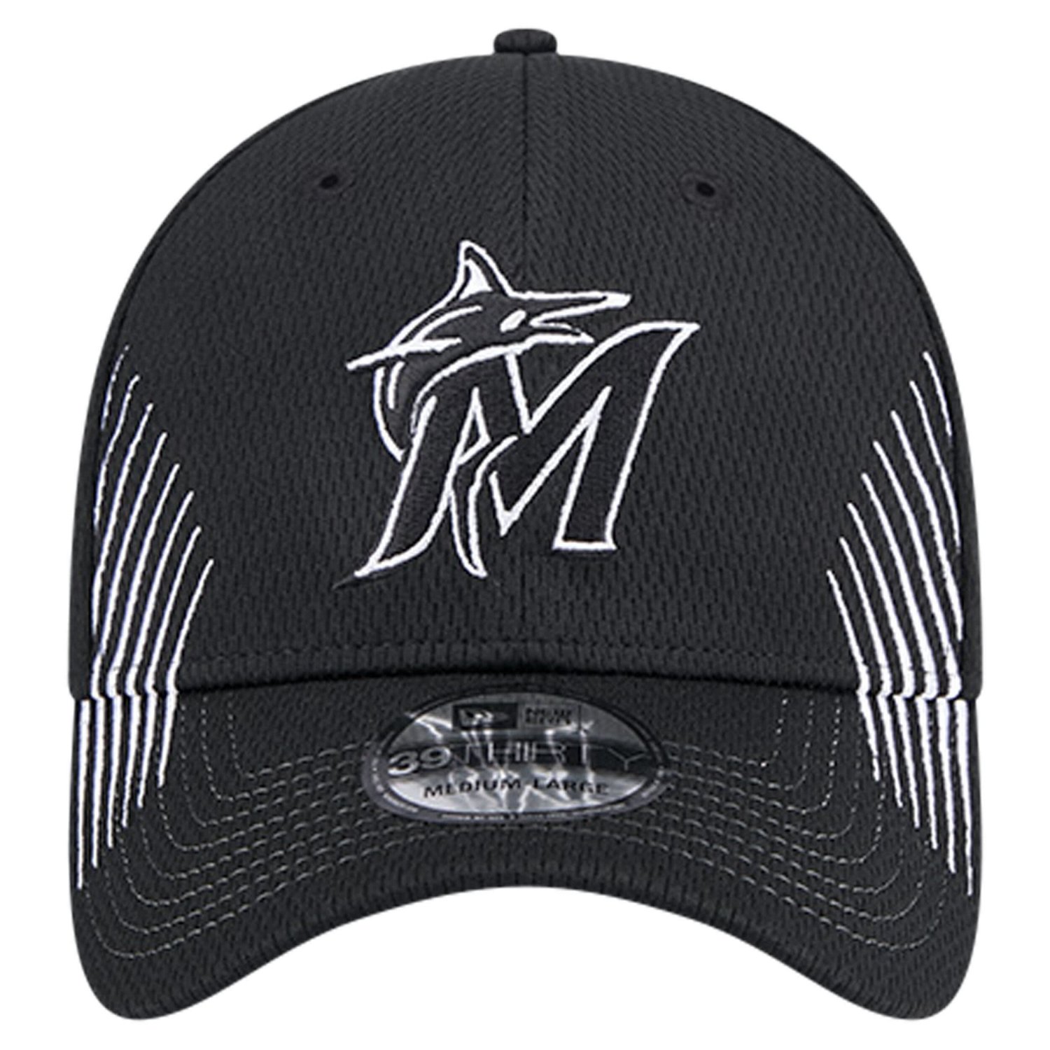 New Era Miami Marlins Active Dash Mark 39THIRTY Flex Hat