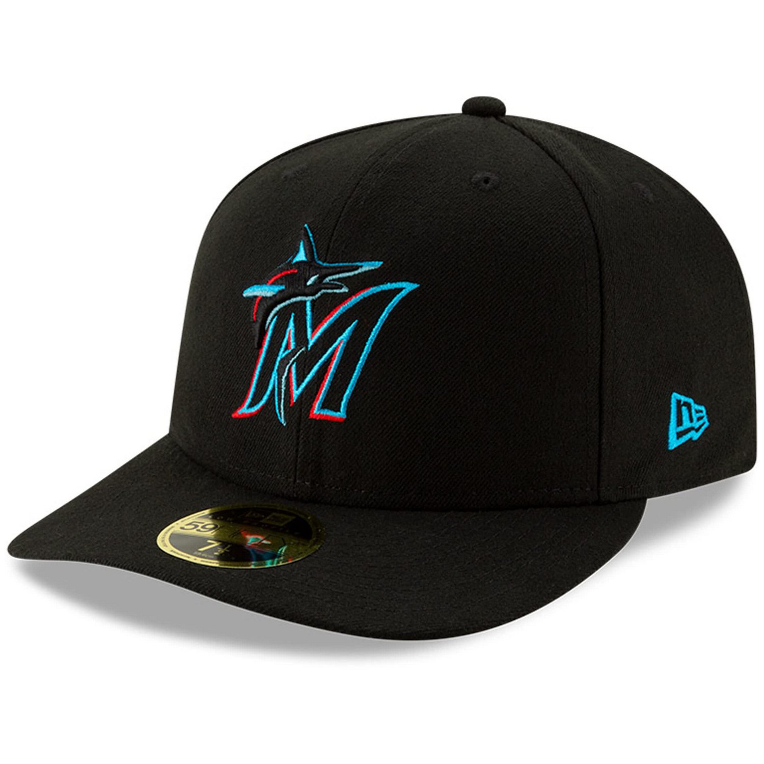 New Era Miami Marlins Authentic Collection On-Field Low Profile 59FIFTY Fitted Hat                                               - view number 1