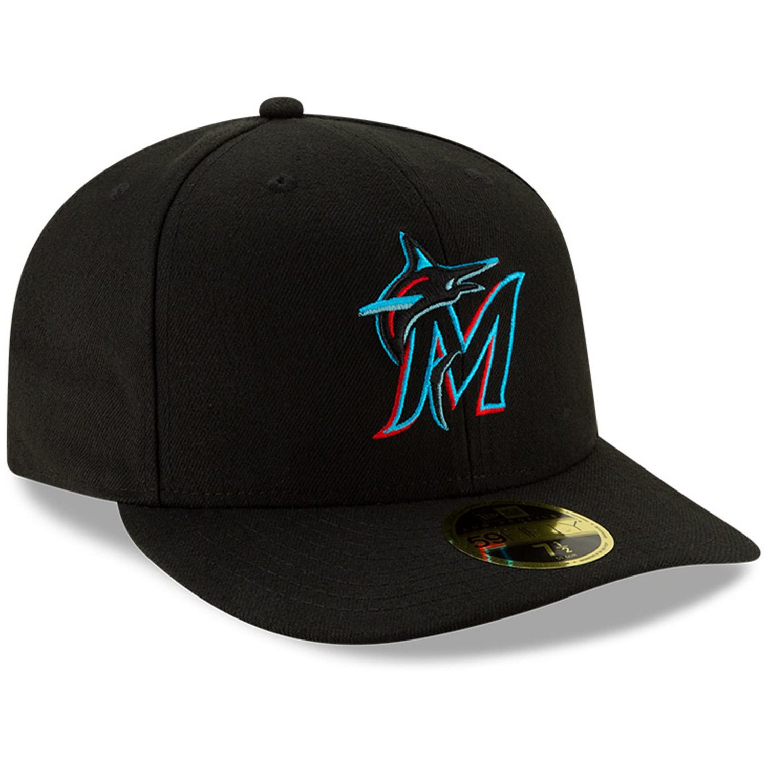 New Era Miami Marlins Authentic Collection On-Field Low Profile 59FIFTY Fitted Hat                                               - view number 3