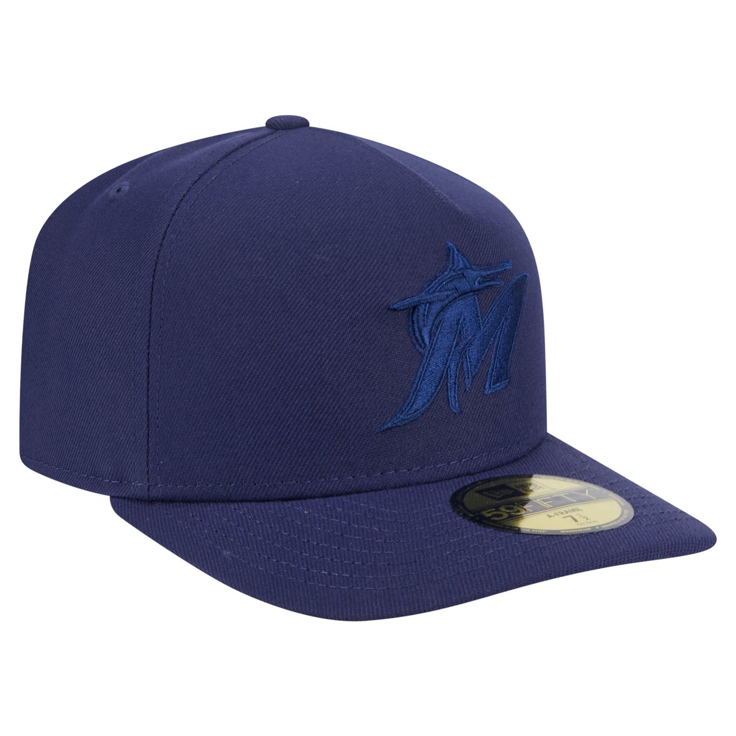 New Era Miami Marlins Color Pack A-Frame 59FIFTY Fitted Hat - view number 3