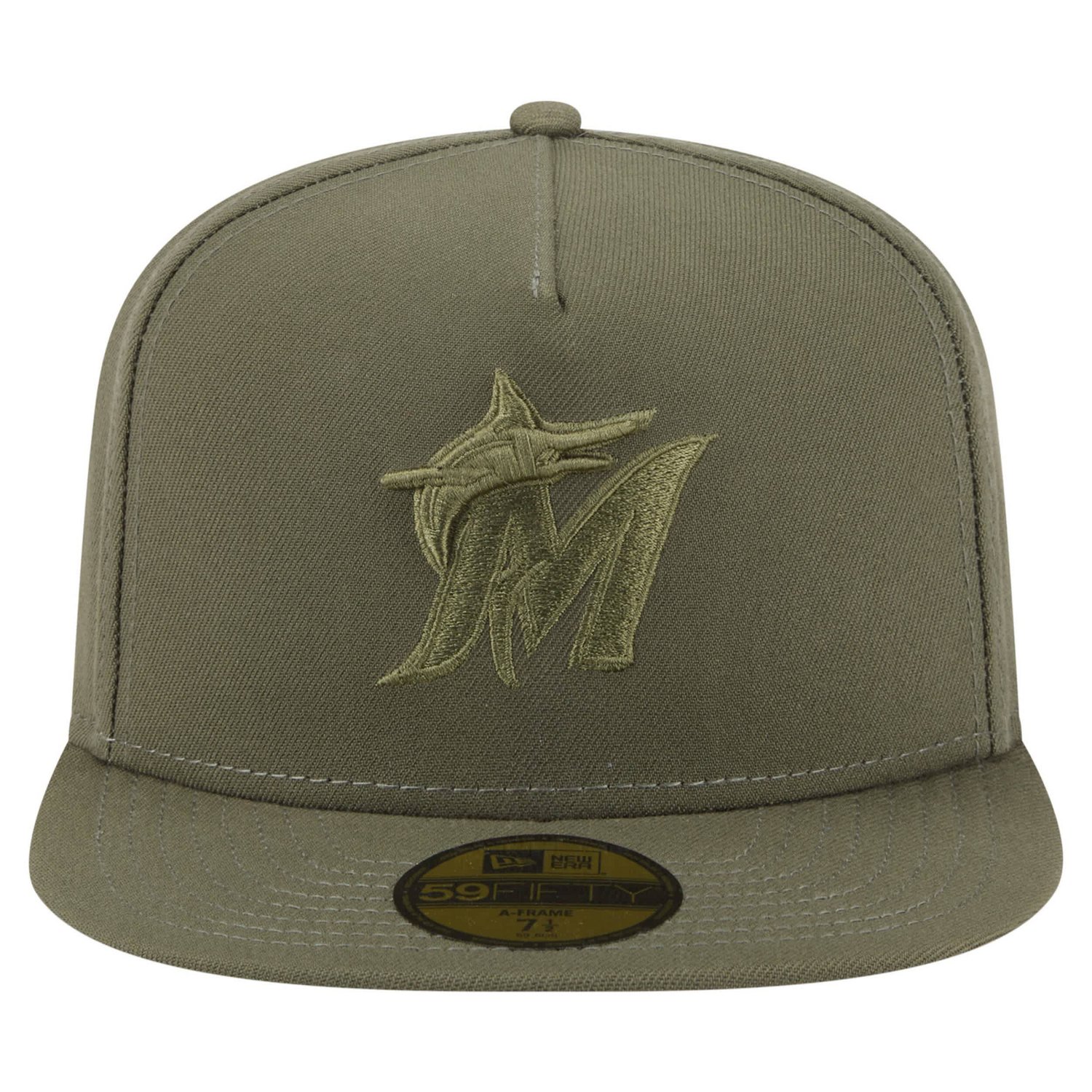 New Era Miami Marlins Color Pack A-Frame 59FIFTY Fitted Hat - view number 2