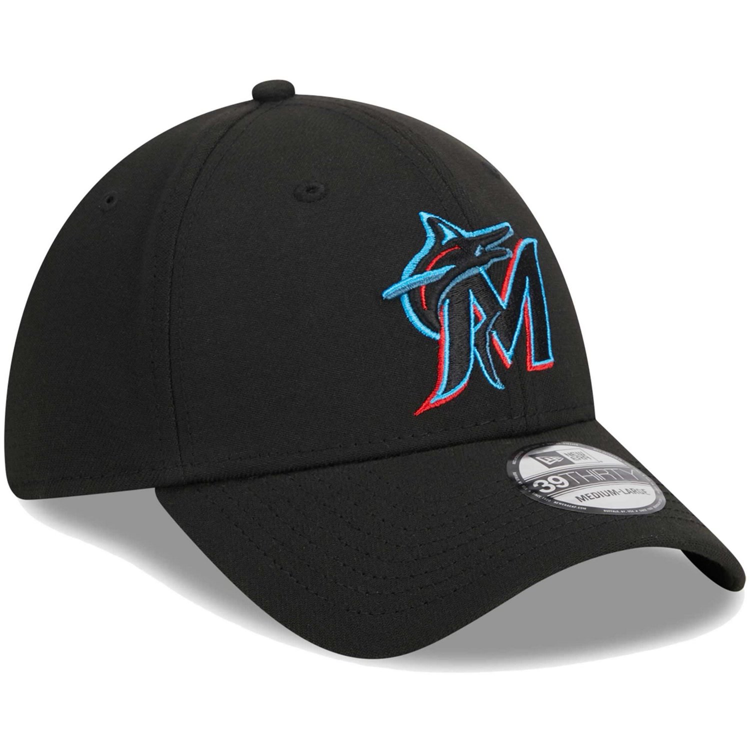 New Era Miami Marlins Logo 39THIRTY Flex Hat
