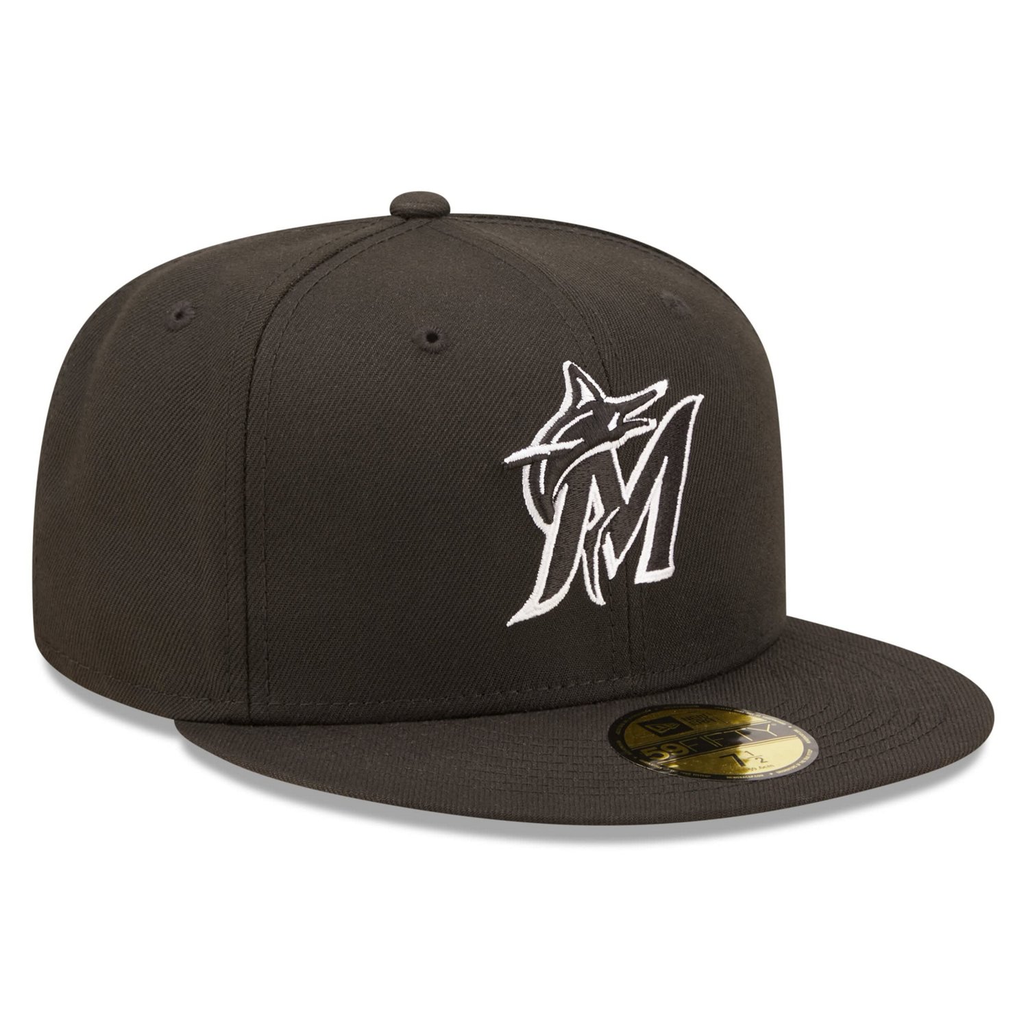 New Era Miami Marlins Logo 59FIFTY Fitted Hat - view number 3