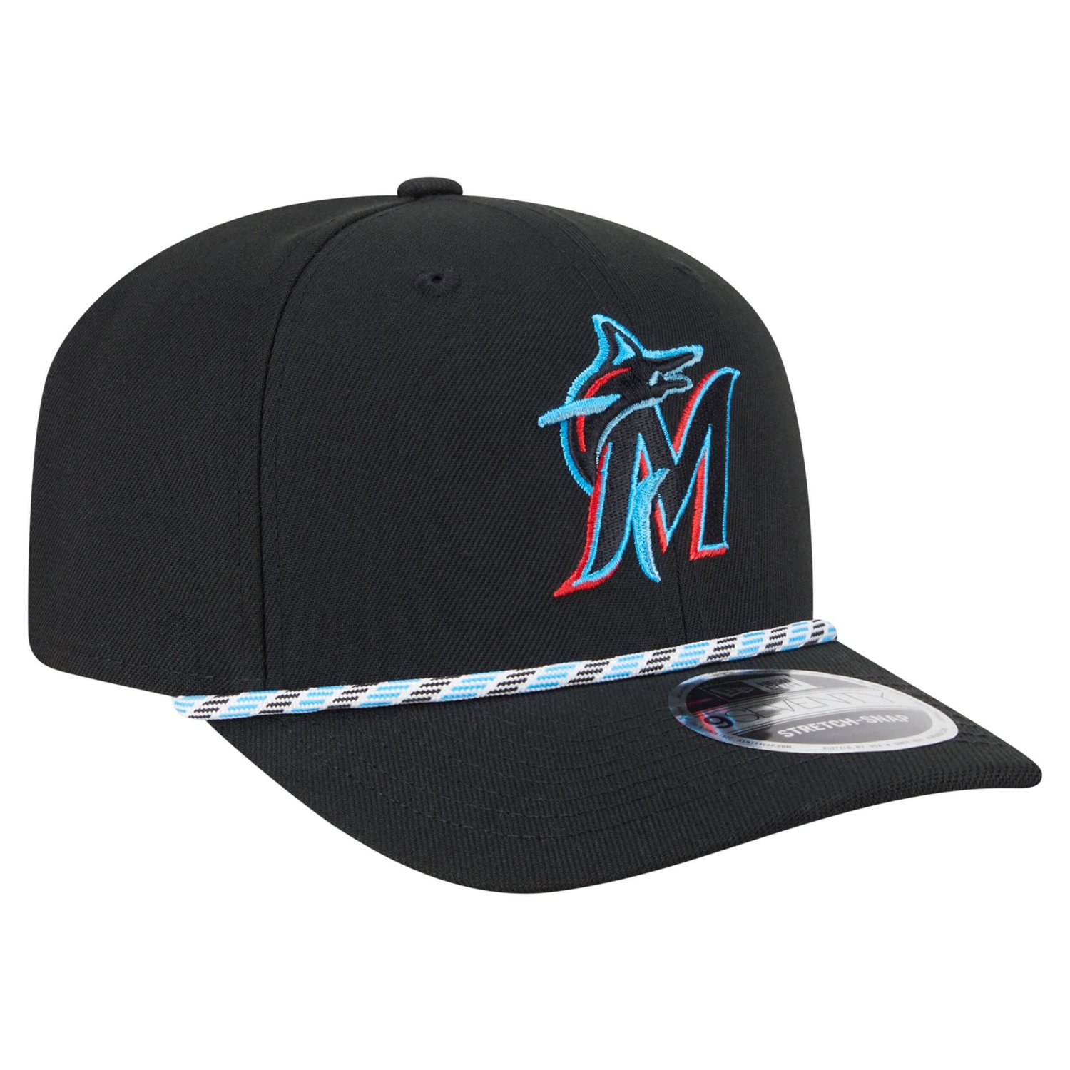 New Era Miami Marlins Multi-Rope 9SEVENTY Stretch-Snap Hat
