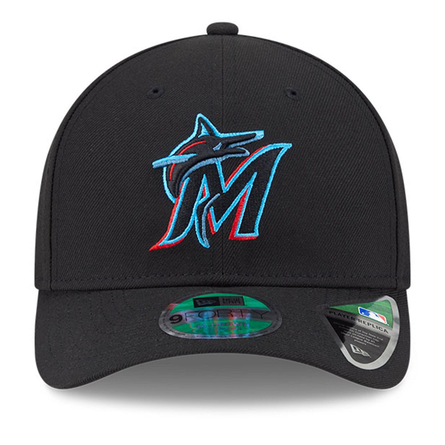 New Era Miami Marlins Player Replica 9FORTY Adjustable Hat