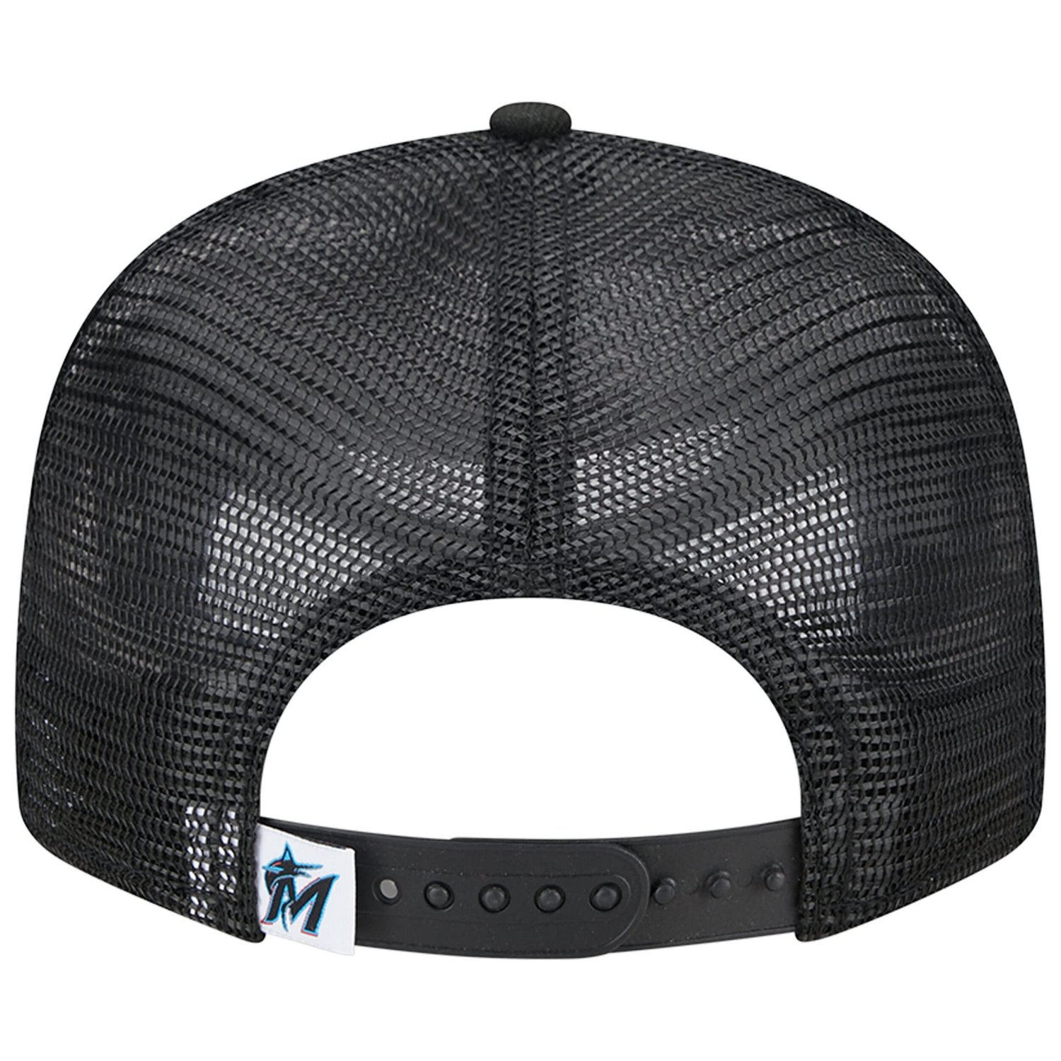 New Era Miami Marlins Team Color Trucker 9FIFTY Snapback Hat - view number 4