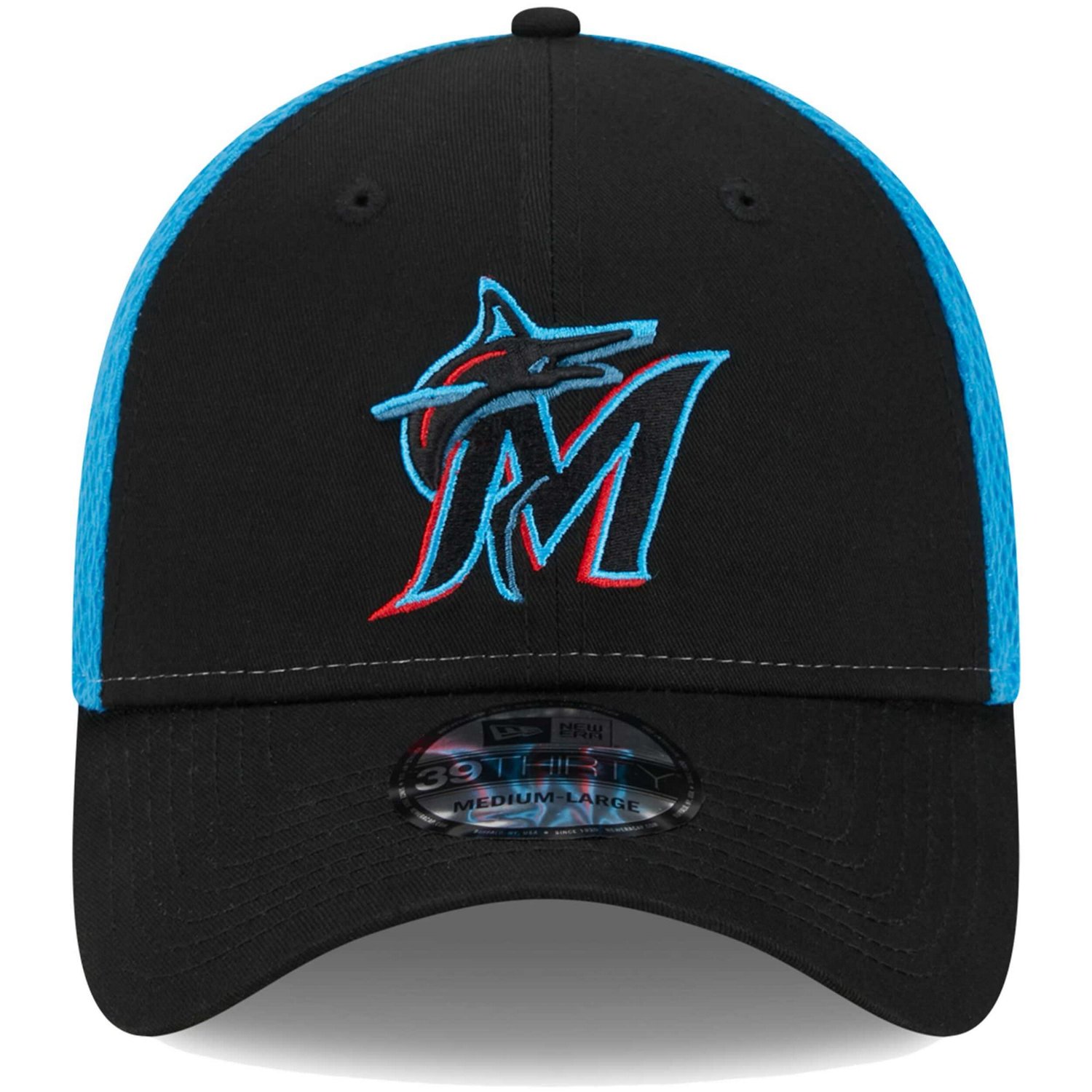 New Era Miami Marlins Team Neo 39THIRTY Flex Hat                                                                                 - view number 2