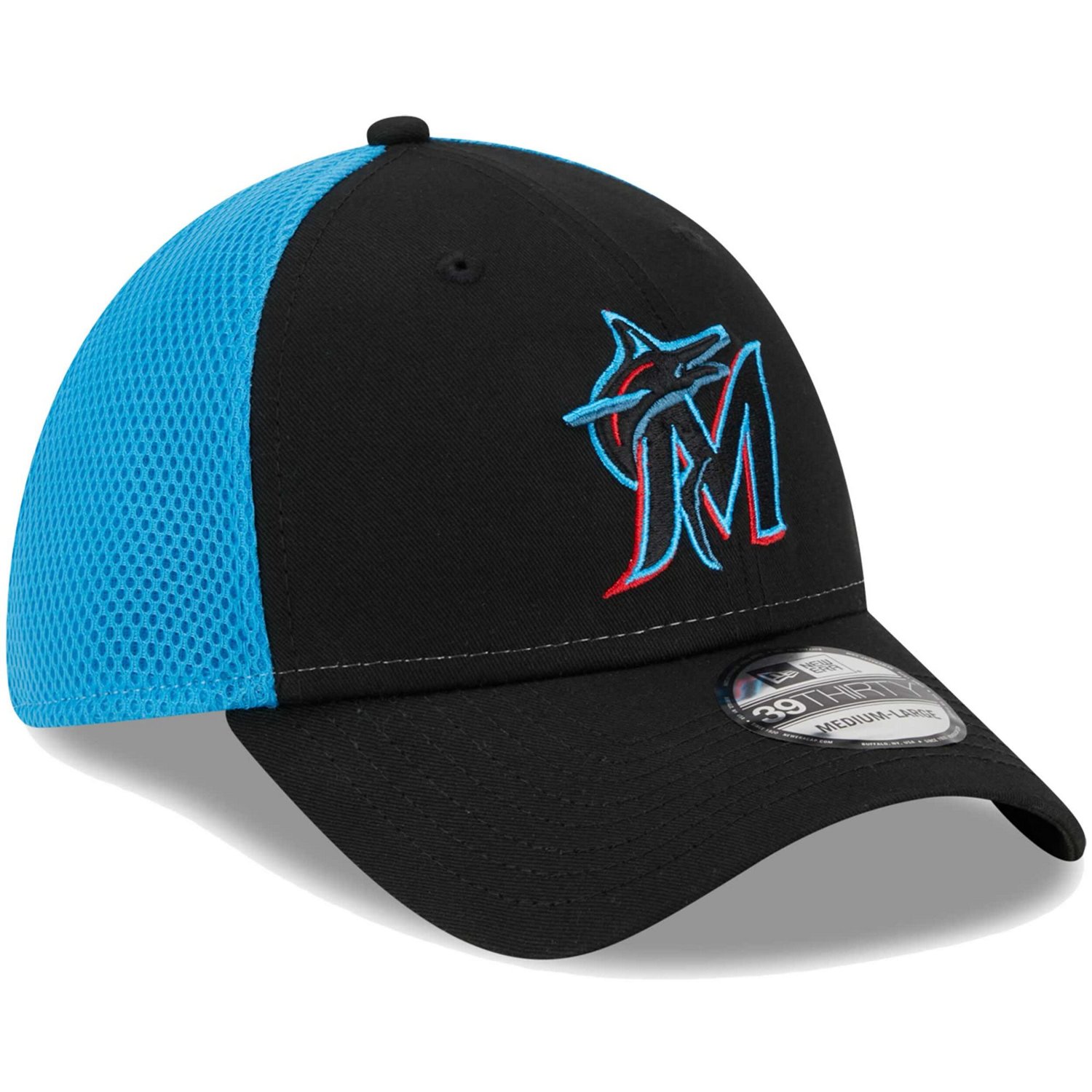 New Era Miami Marlins Team Neo 39THIRTY Flex Hat                                                                                 - view number 3