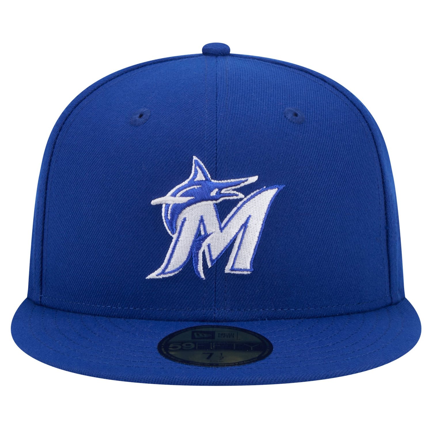 New Era Miami Marlins White Logo 59FIFTY Fitted Hat - view number 2