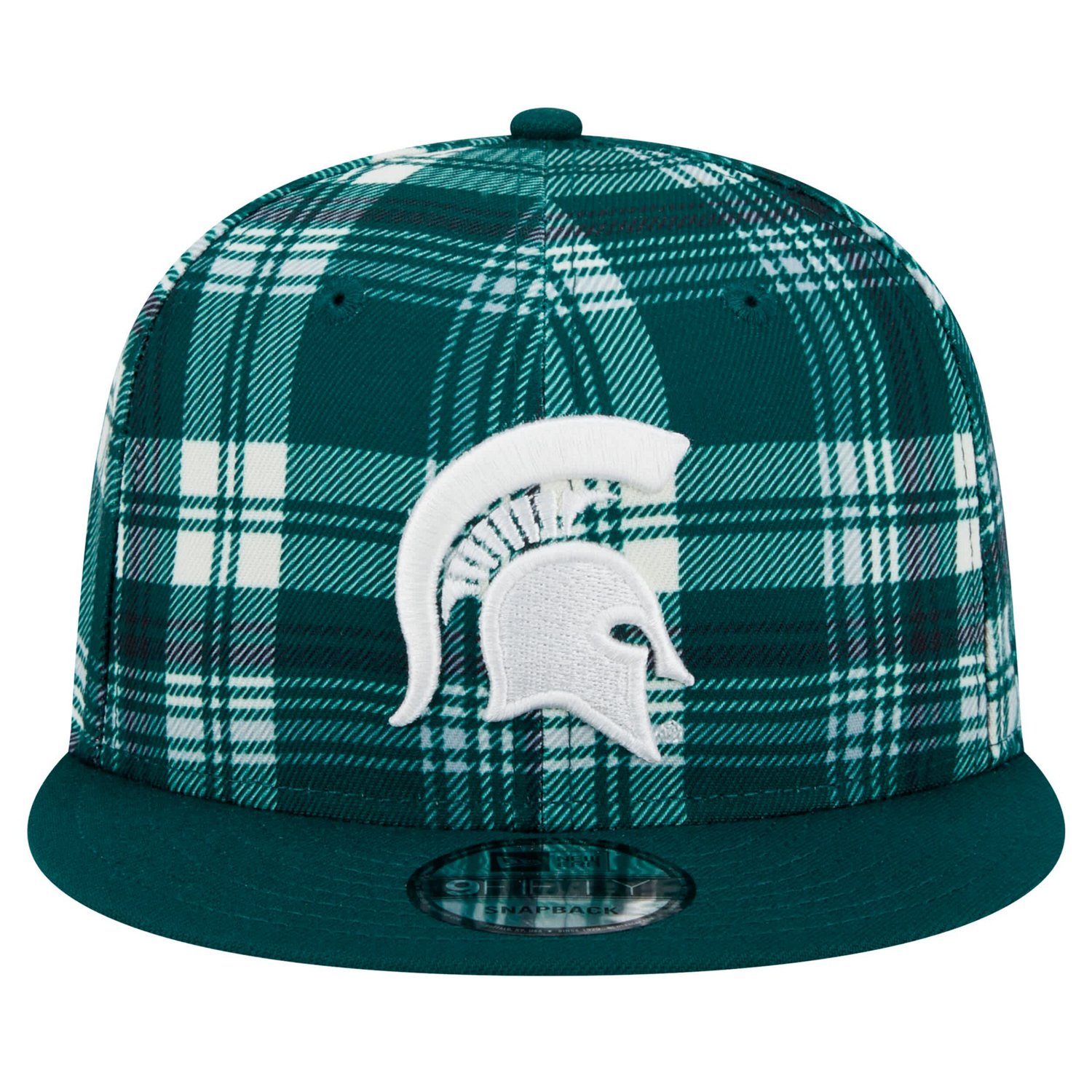 New Era Michigan State Spartans Plaid 9FIFTY Snapback Hat - view number 2