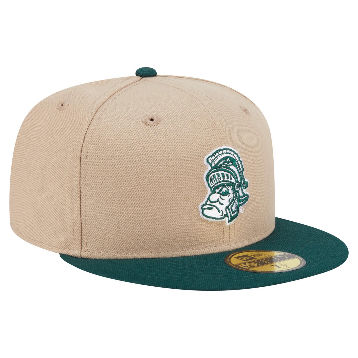 New Era Michigan State Spartans Throwback Two-Tone 59FIFTY Fitted Hat - view number 3
