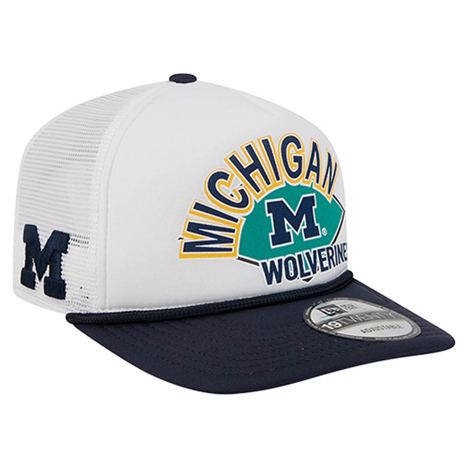 New Era Michigan Wolverines Diamond 19TWENTY Golfer Adjustable Hat
