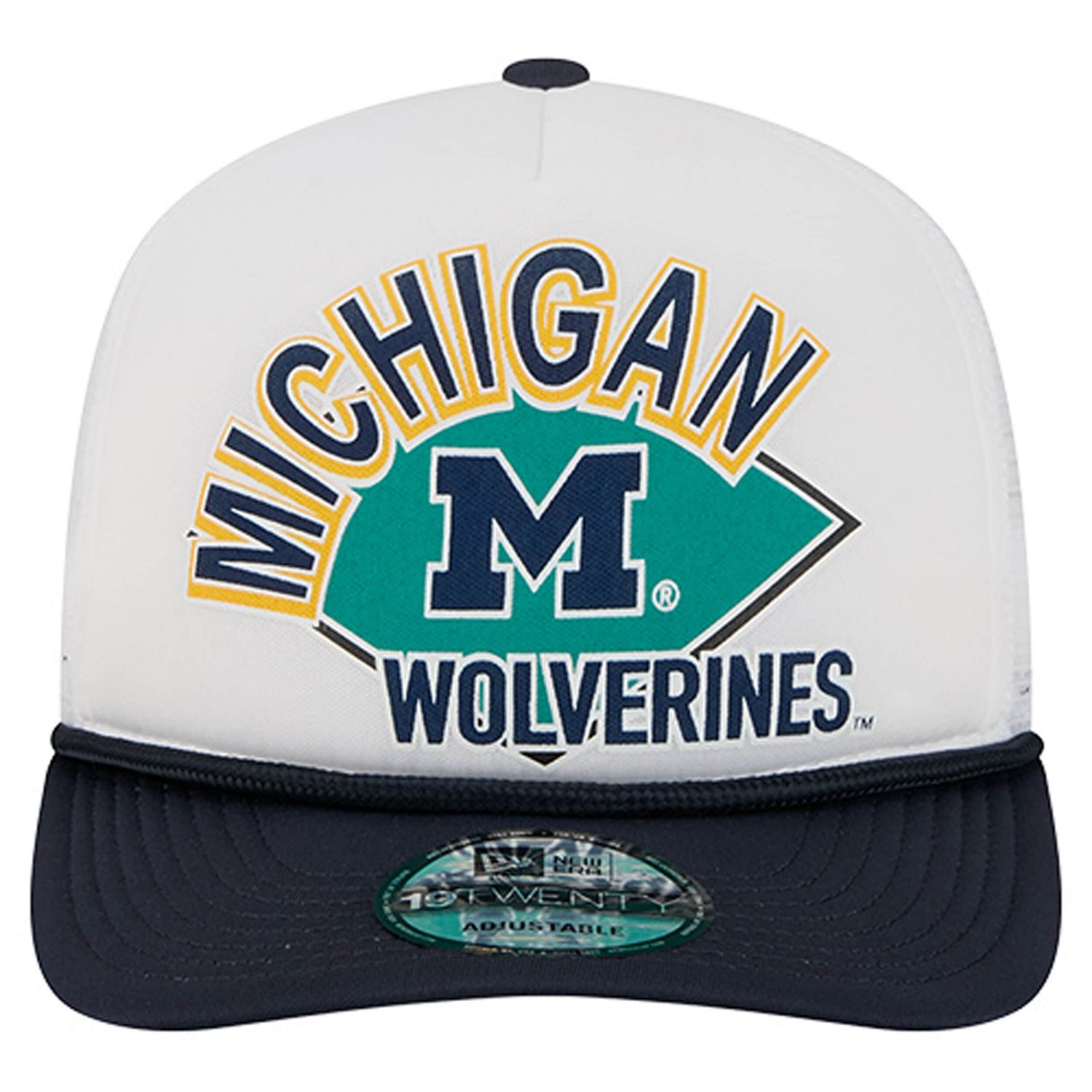 New Era Michigan Wolverines Diamond 19TWENTY Golfer Adjustable Hat - view number 2