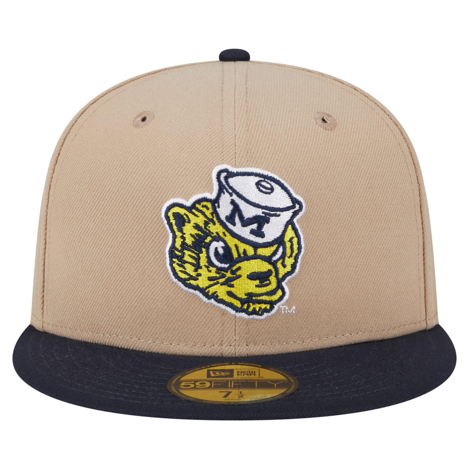 New Era Michigan Wolverines Throwback Two-Tone 59FIFTY Fitted Hat - view number 2